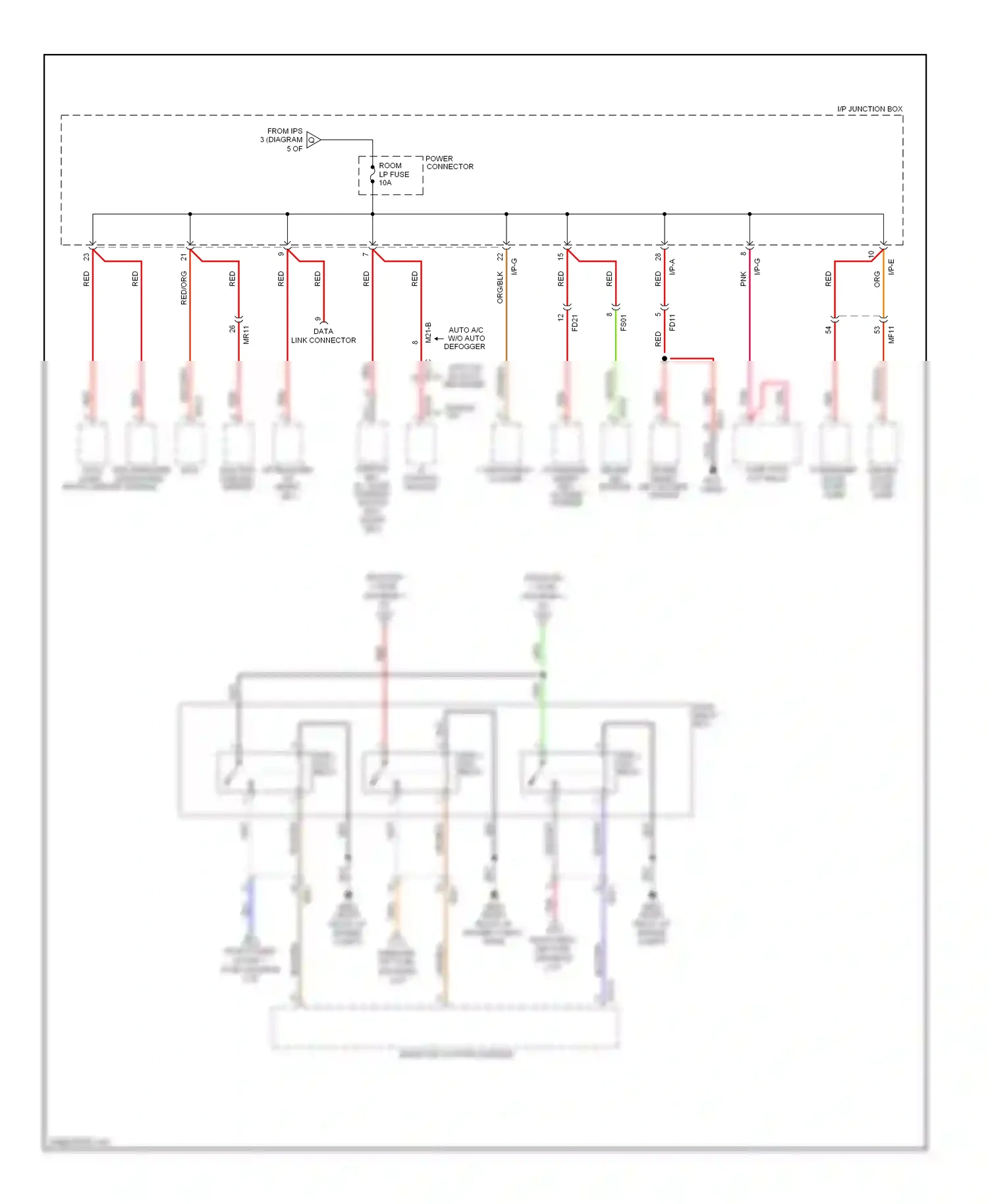 Kia Optima III (2010-2013) blk/org wiring diagram  (29 of 45)