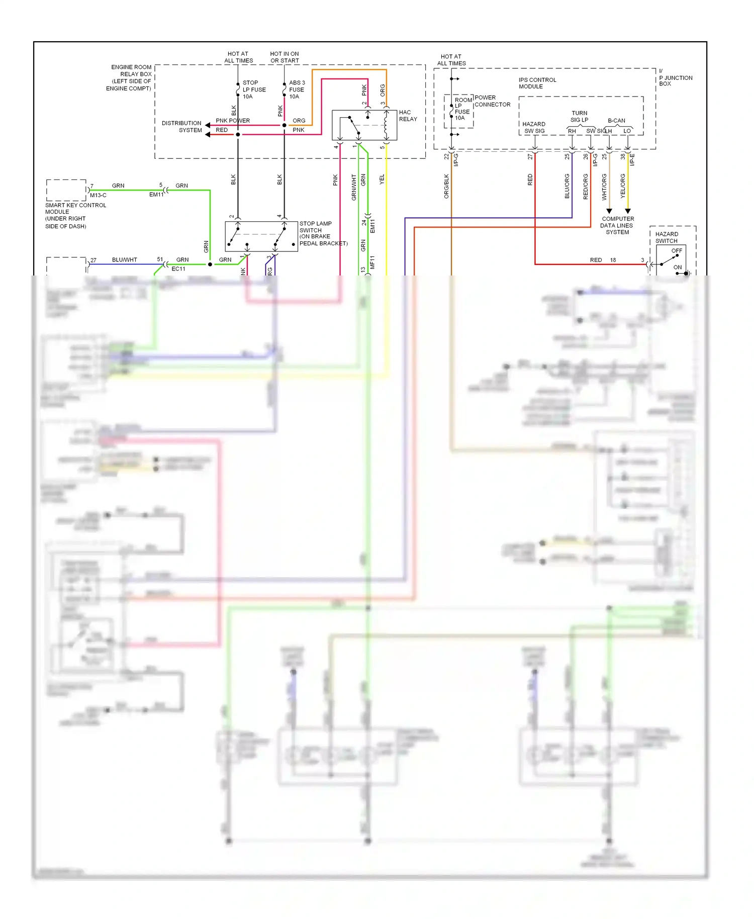Kia Optima III (2010-2013) blu wiring diagram  (64 of 133)