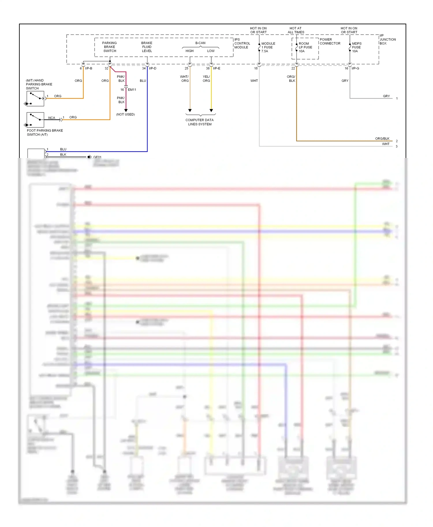 Kia Optima III (2010-2013) blu wiring diagram  (11 of 133)