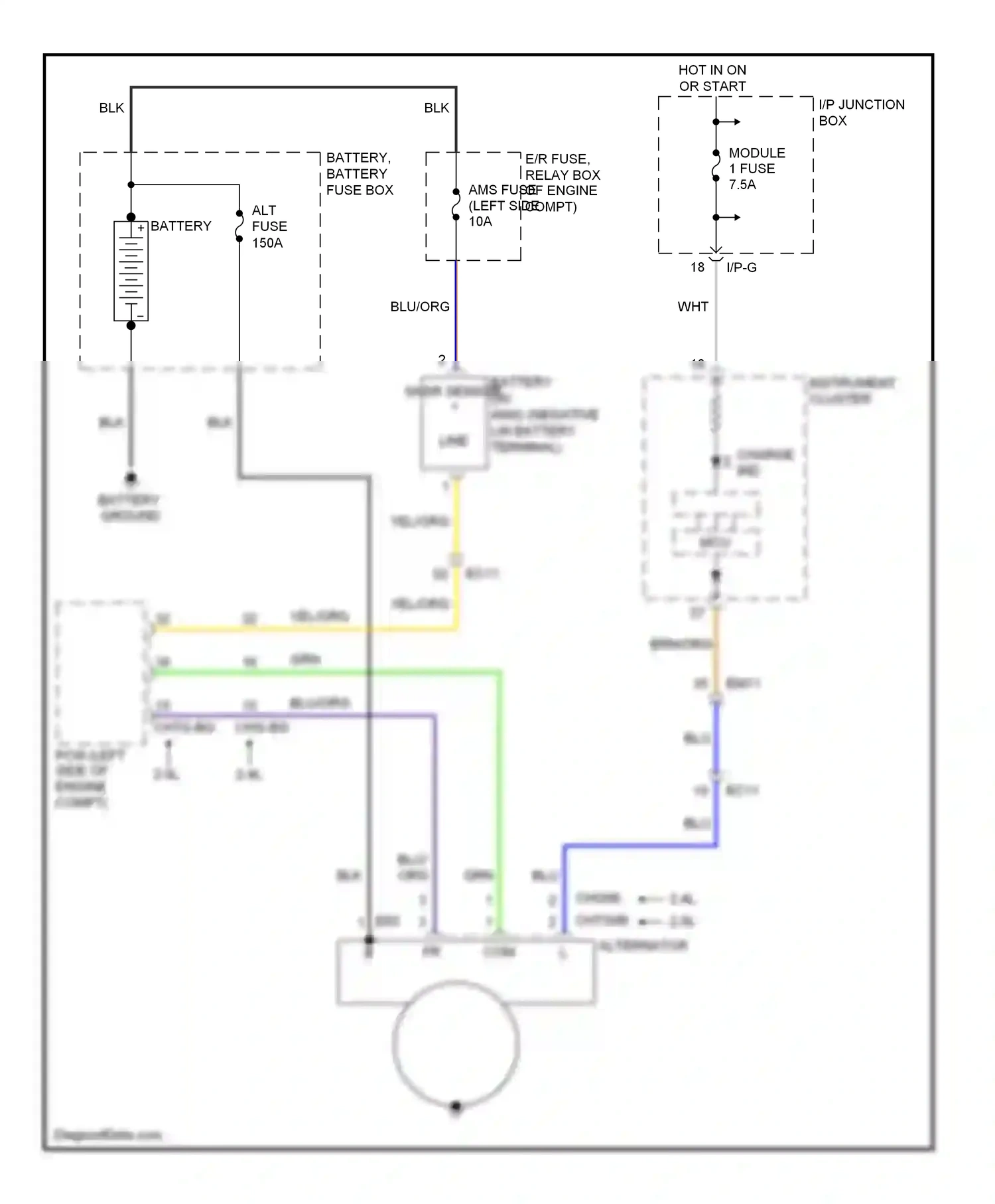 Kia Optima III (2010-2013) blu wiring diagram  (111 of 133)