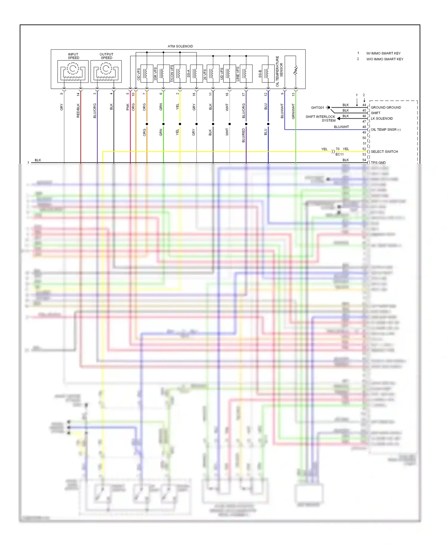 Kia Optima III (2010-2013) blu/org wiring diagram  (32 of 73)