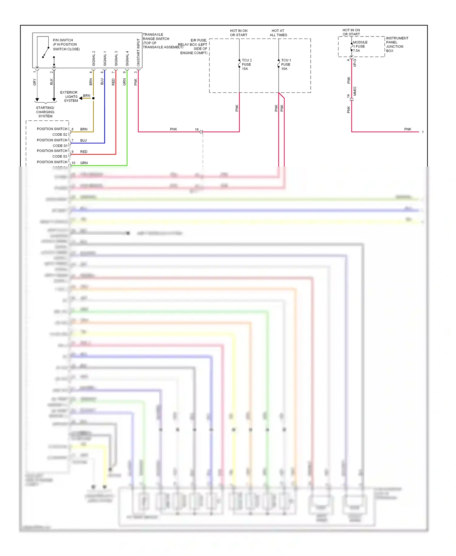 Kia Optima III (2010-2013) brn wiring diagram  (91 of 103)