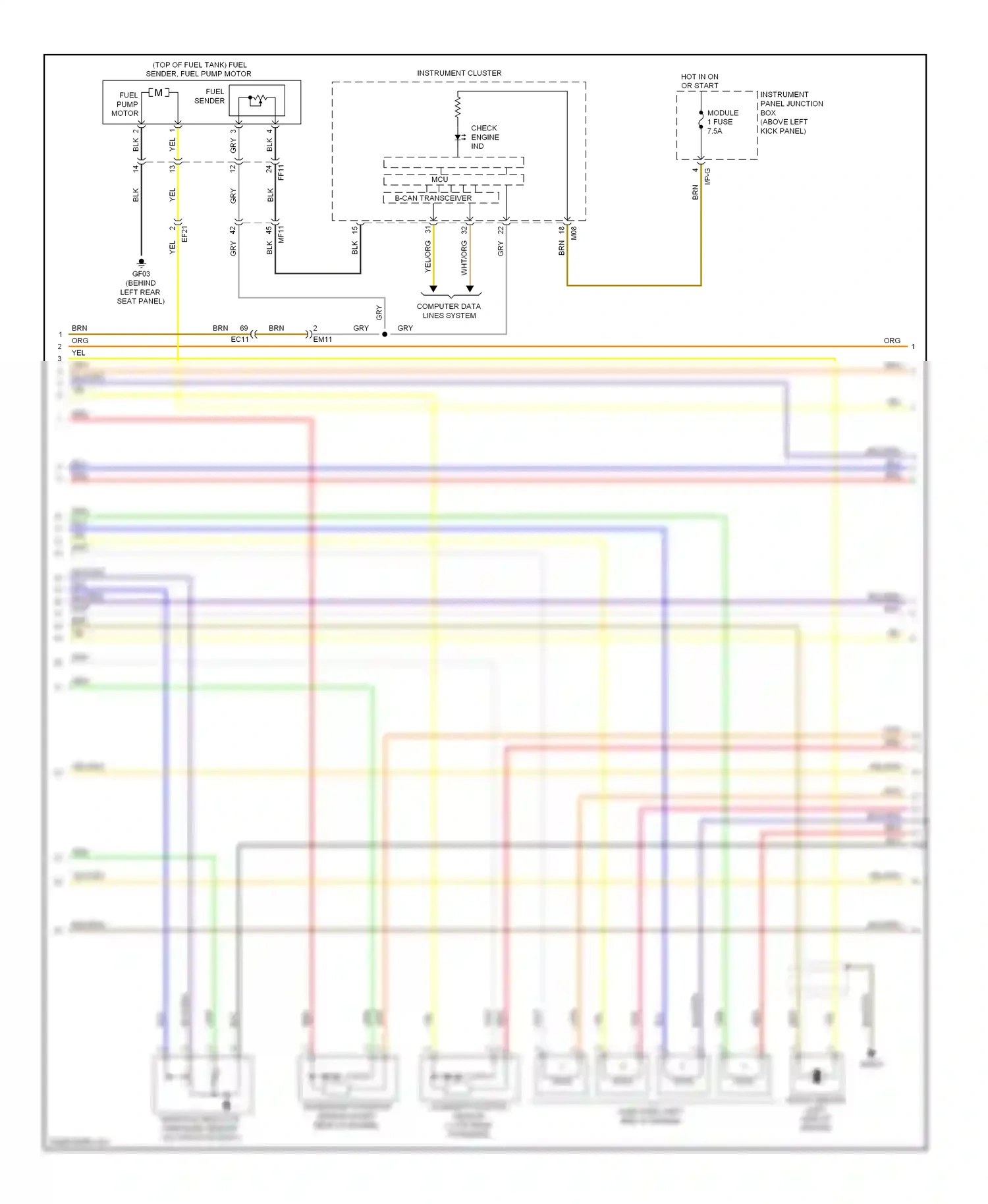 Kia Optima III (2010-2013) brn wiring diagram  (47 of 103)