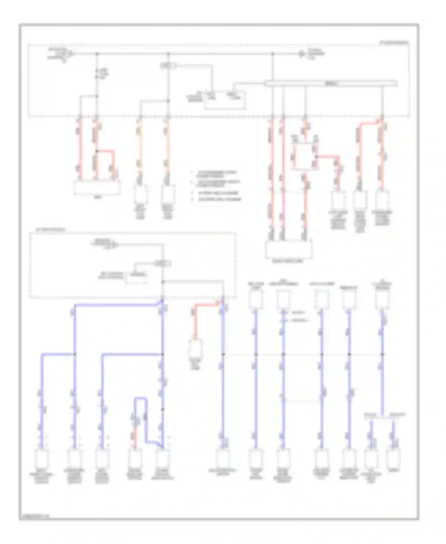 Wiring diagram cigarette lighter indicator for Kia Optima III (2010-2013) (1 of 1)