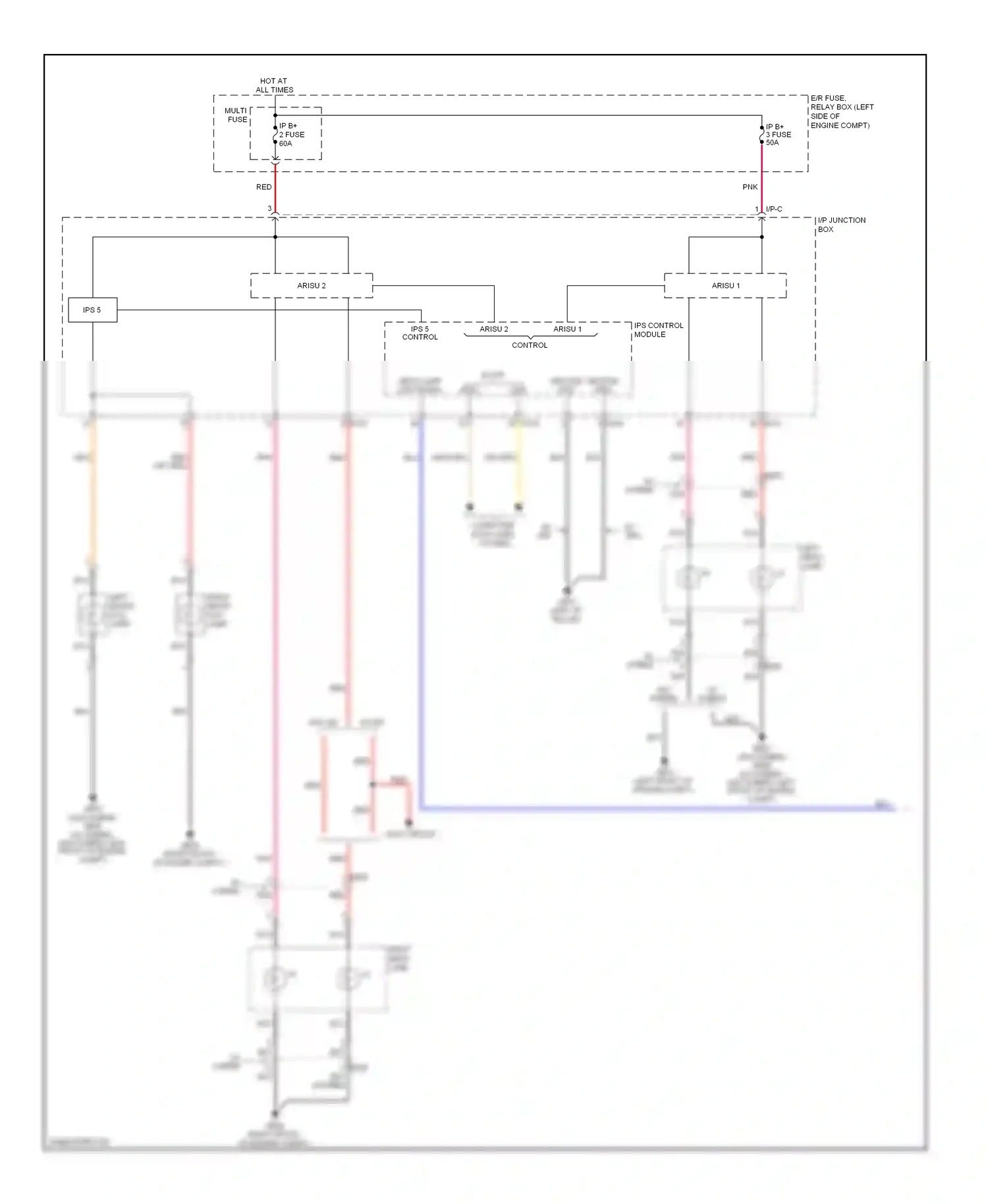 Kia Optima III (2010-2013) control wiring diagram  (1 of 2)