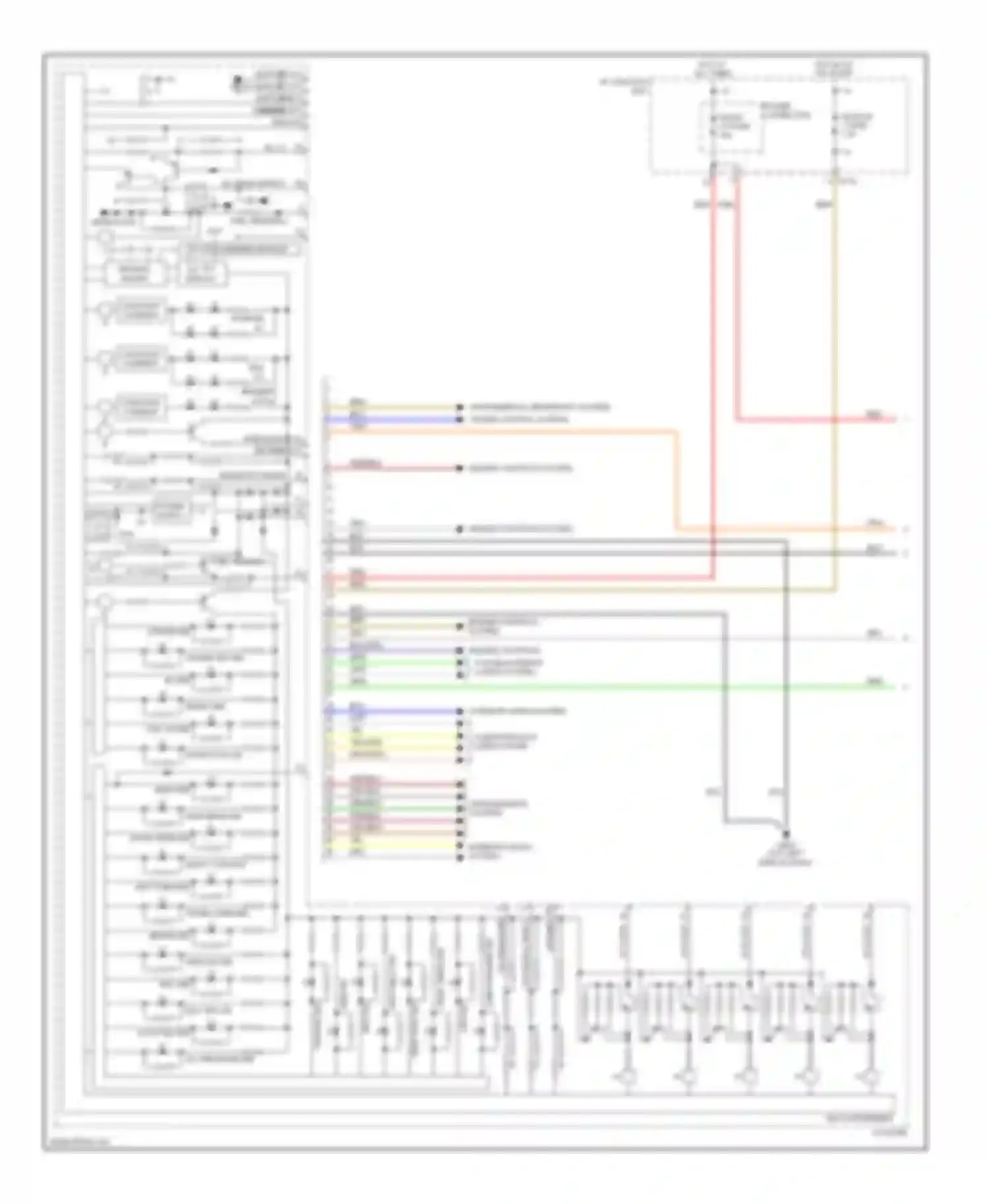 Wiring diagram front fog ind for Kia Optima III (2010-2013) (4 of 4)