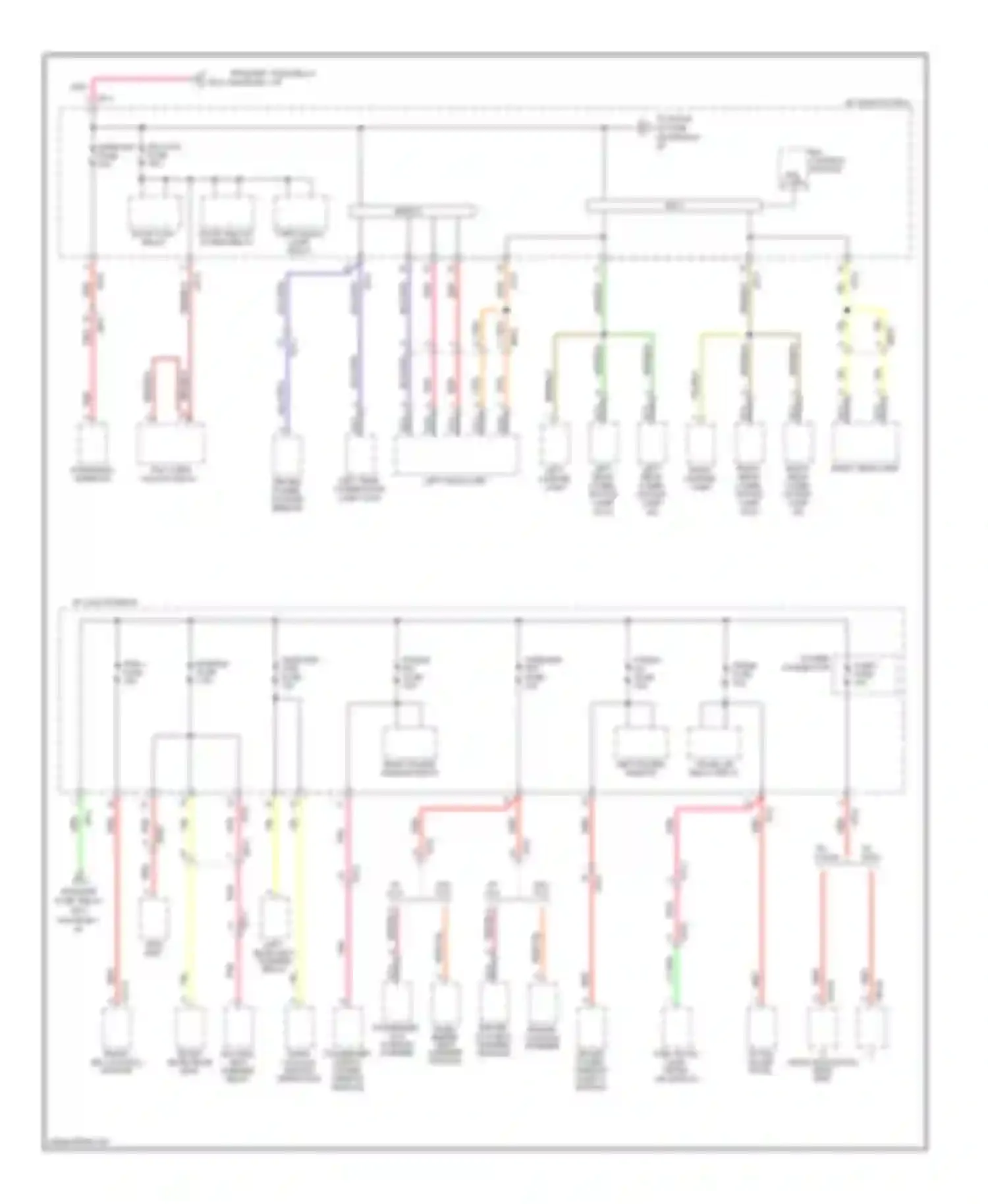 Wiring diagram left power trunk lid window relay relay for Kia Optima III (2010-2013) (2 of 2)