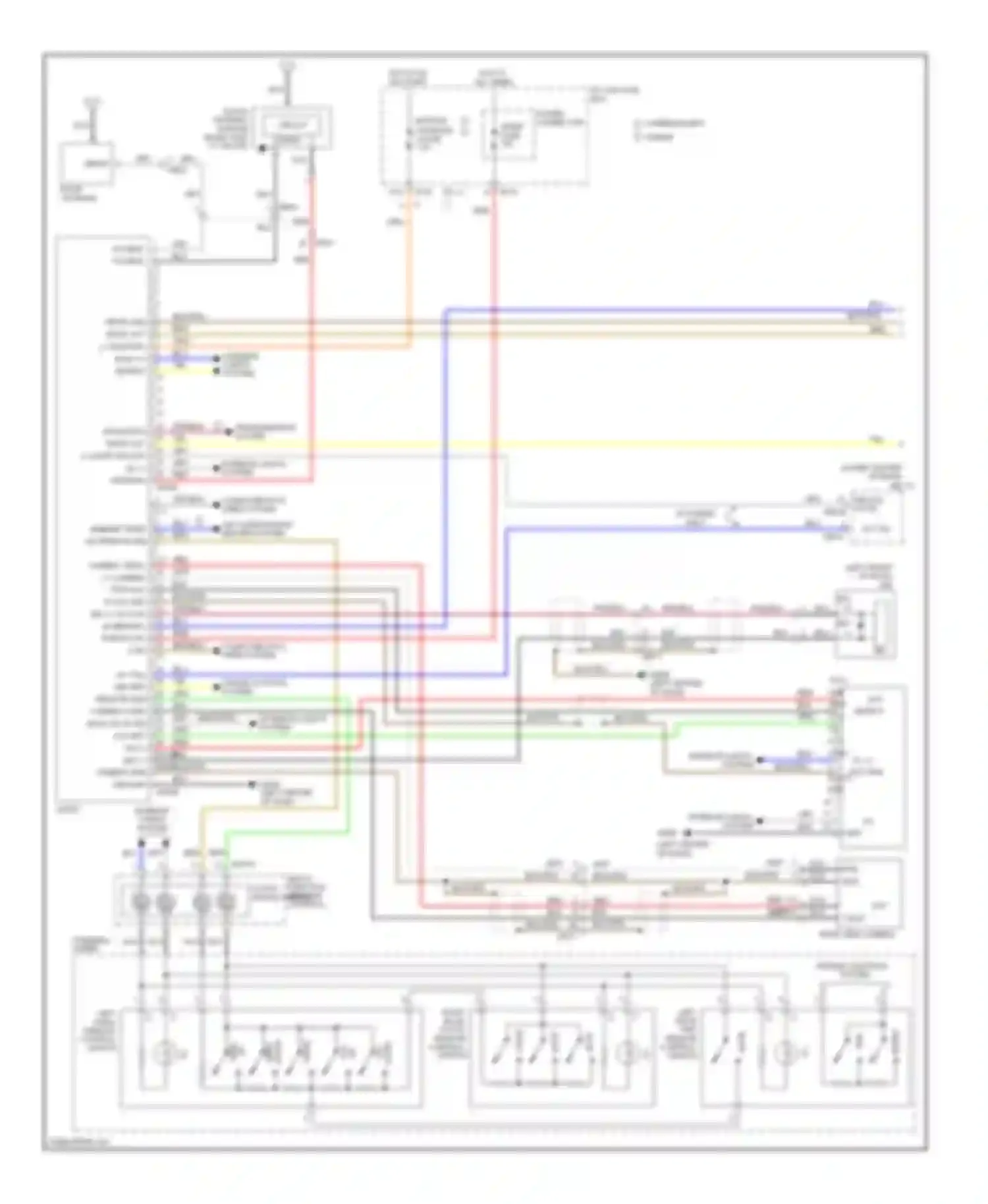 Wiring diagram module 4 module 1 fuse for Kia Optima III (2010-2013) (1 of 2)