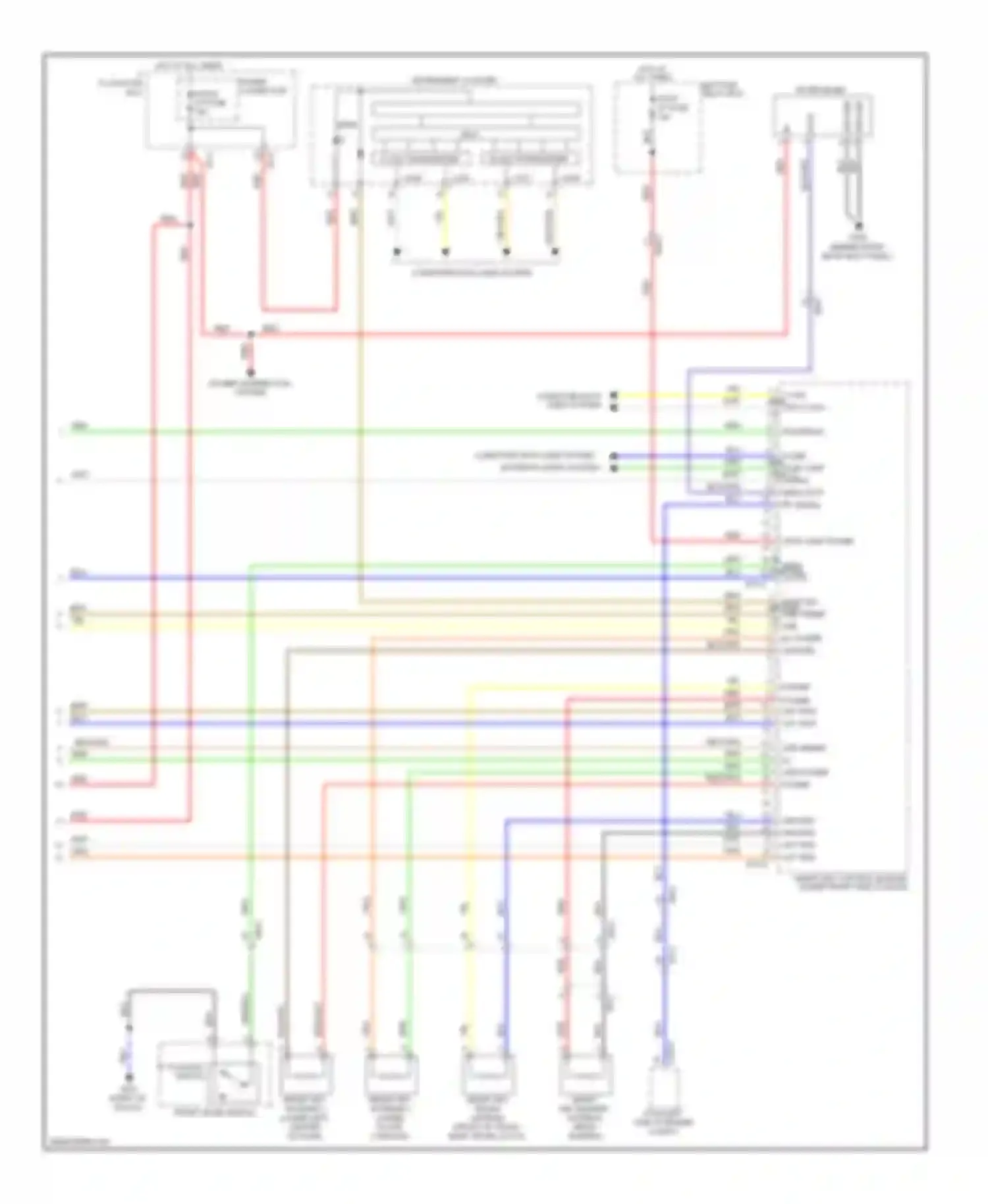 Wiring diagram power distribution system for Kia Optima III (2010-2013) (5 of 6)
