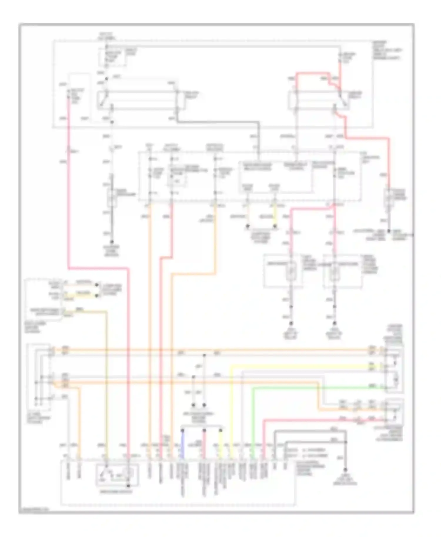 Wiring diagram rear defogger for Kia Optima III (2010-2013) (1 of 2)