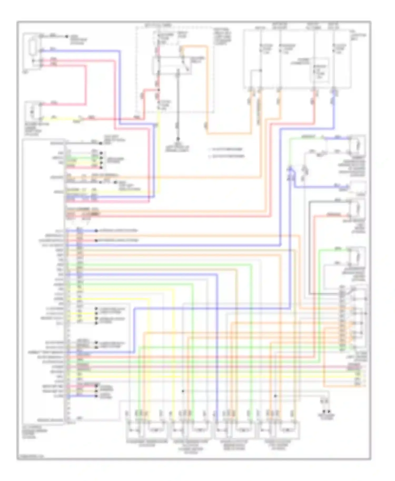 Wiring diagram right end of dash) for Kia Optima III (2010-2013) (1 of 7)