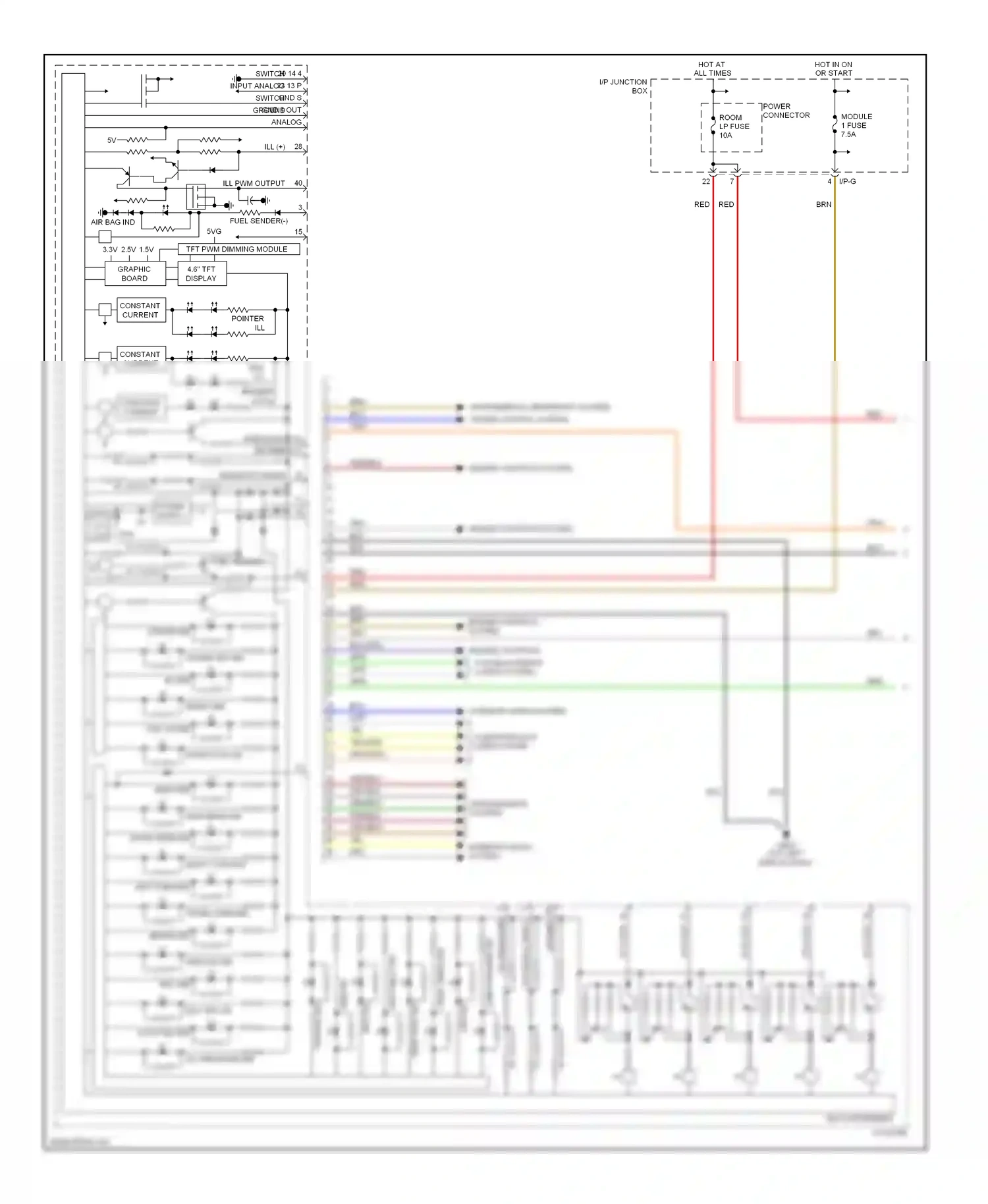 Kia Optima III (2010-2013) right turn ind wiring diagram  (4 of 4)