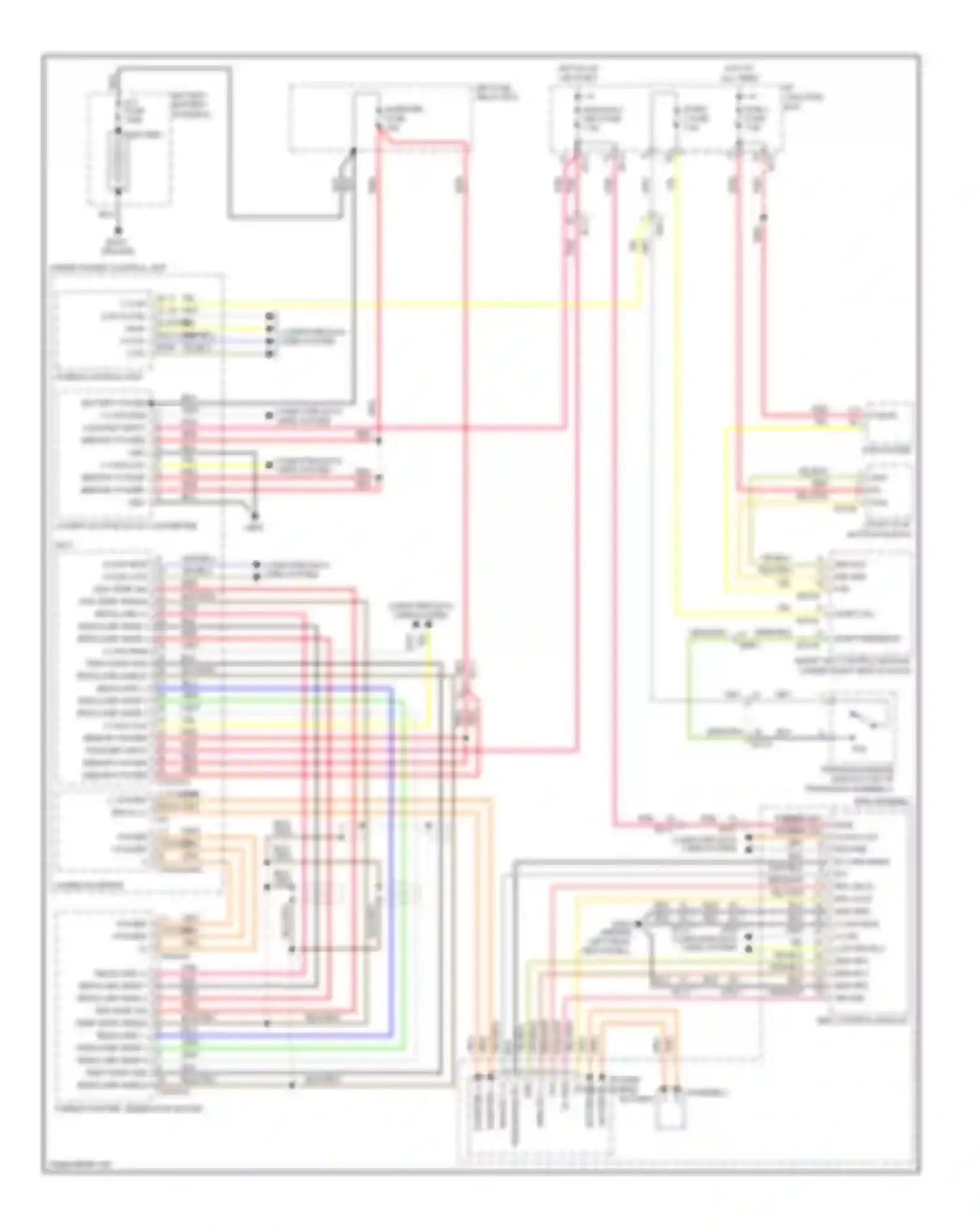 Wiring diagram start stop button switch for Kia Optima III (2010-2013) (2 of 3)