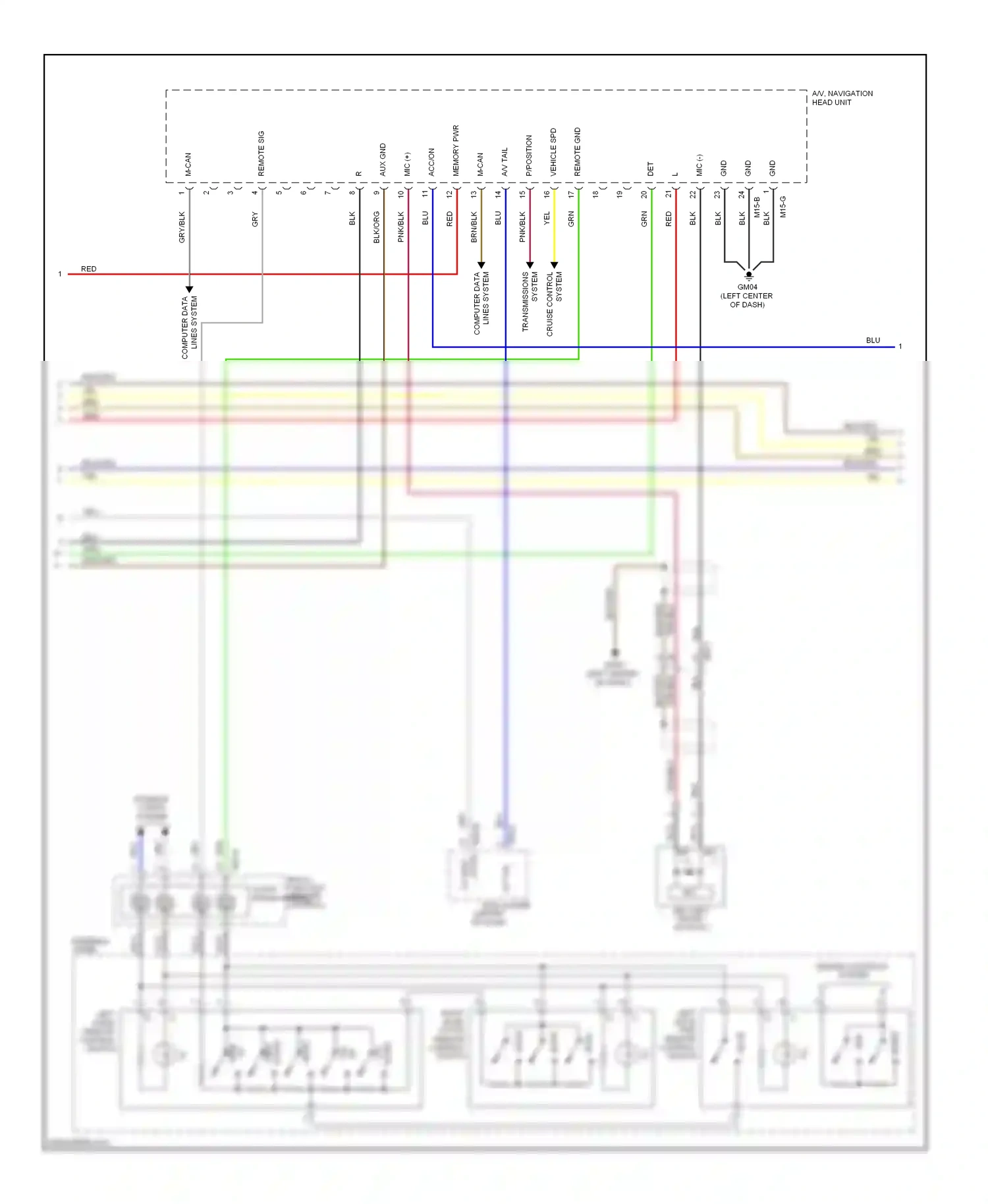 Kia Optima III (2010-2013) switch wiring diagram  (4 of 17)