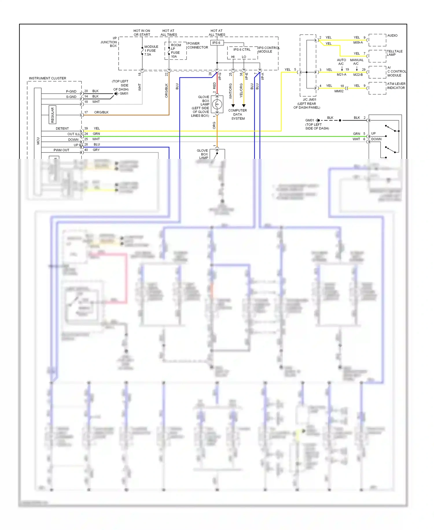 Kia Optima III (2010-2013) switch wiring diagram  (6 of 17)