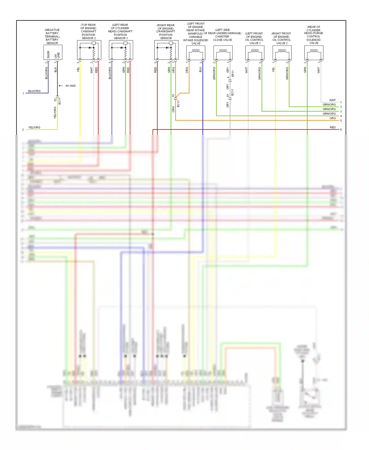 Kia Optima III (2010-2013) wht/org wiring diagram  (17 of 52)