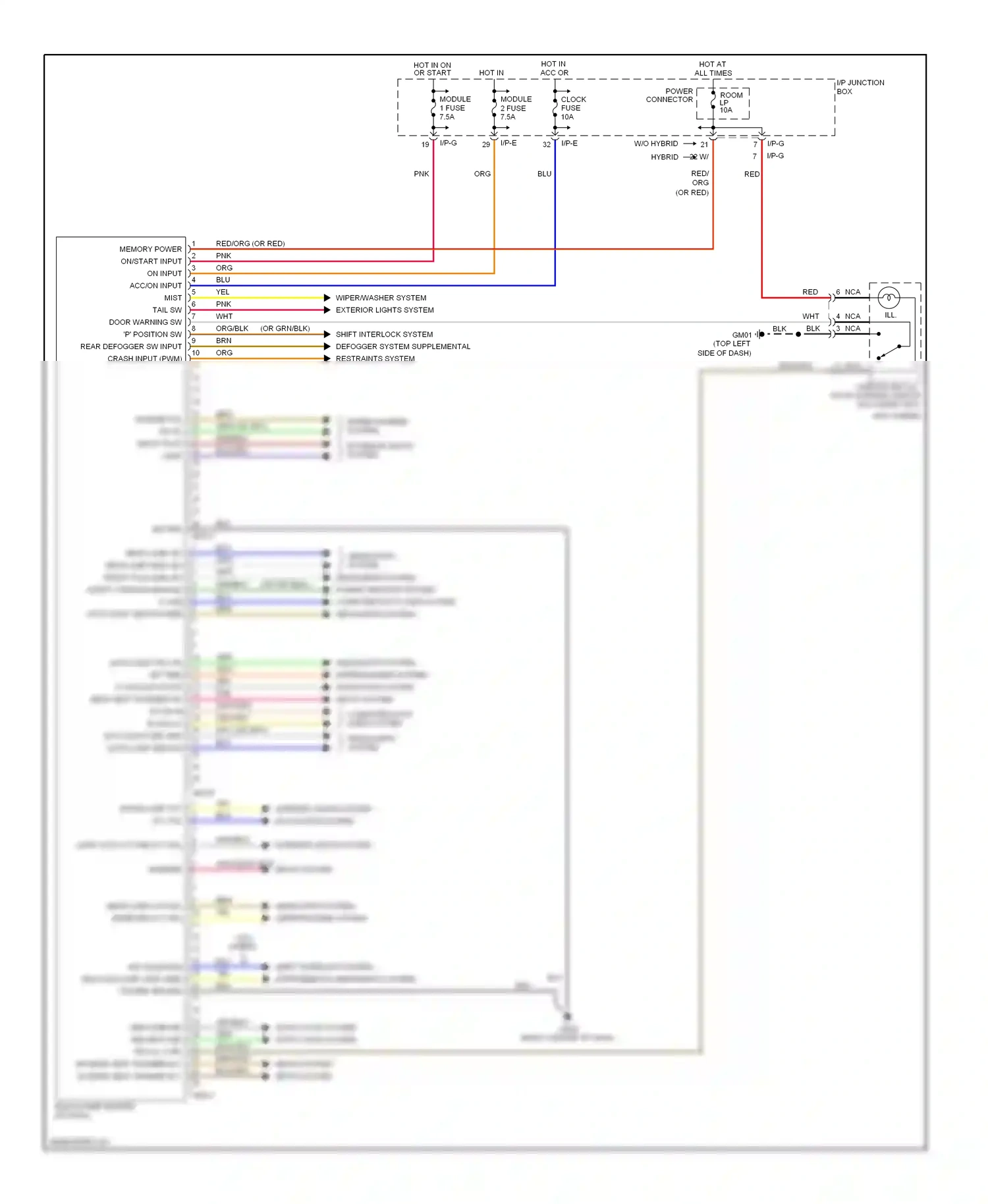Kia Optima III (2010-2013) wht/org wiring diagram  (3 of 52)