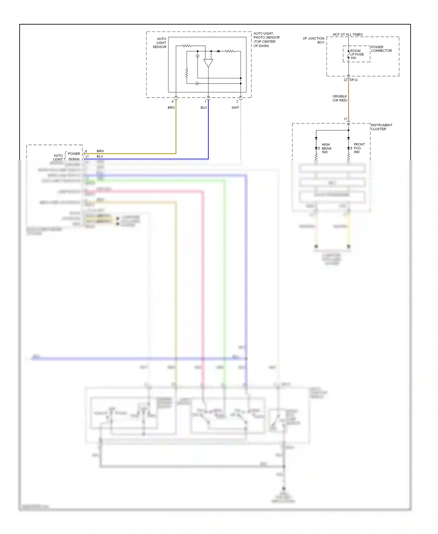 Kia Optima III (2010-2013) wht/org wiring diagram  (23 of 52)