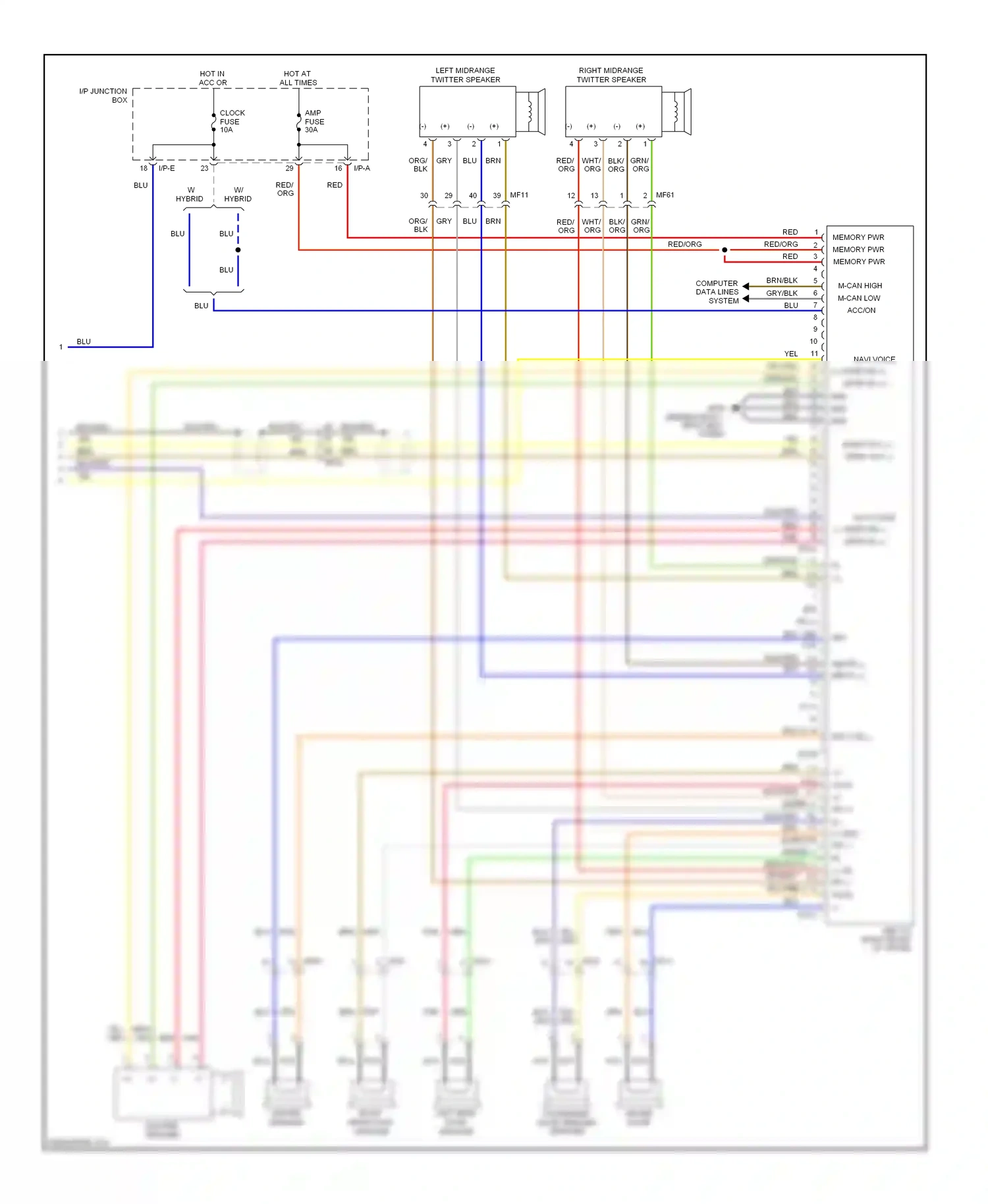 Kia Optima III (2010-2013) wht/org wiring diagram  (39 of 52)