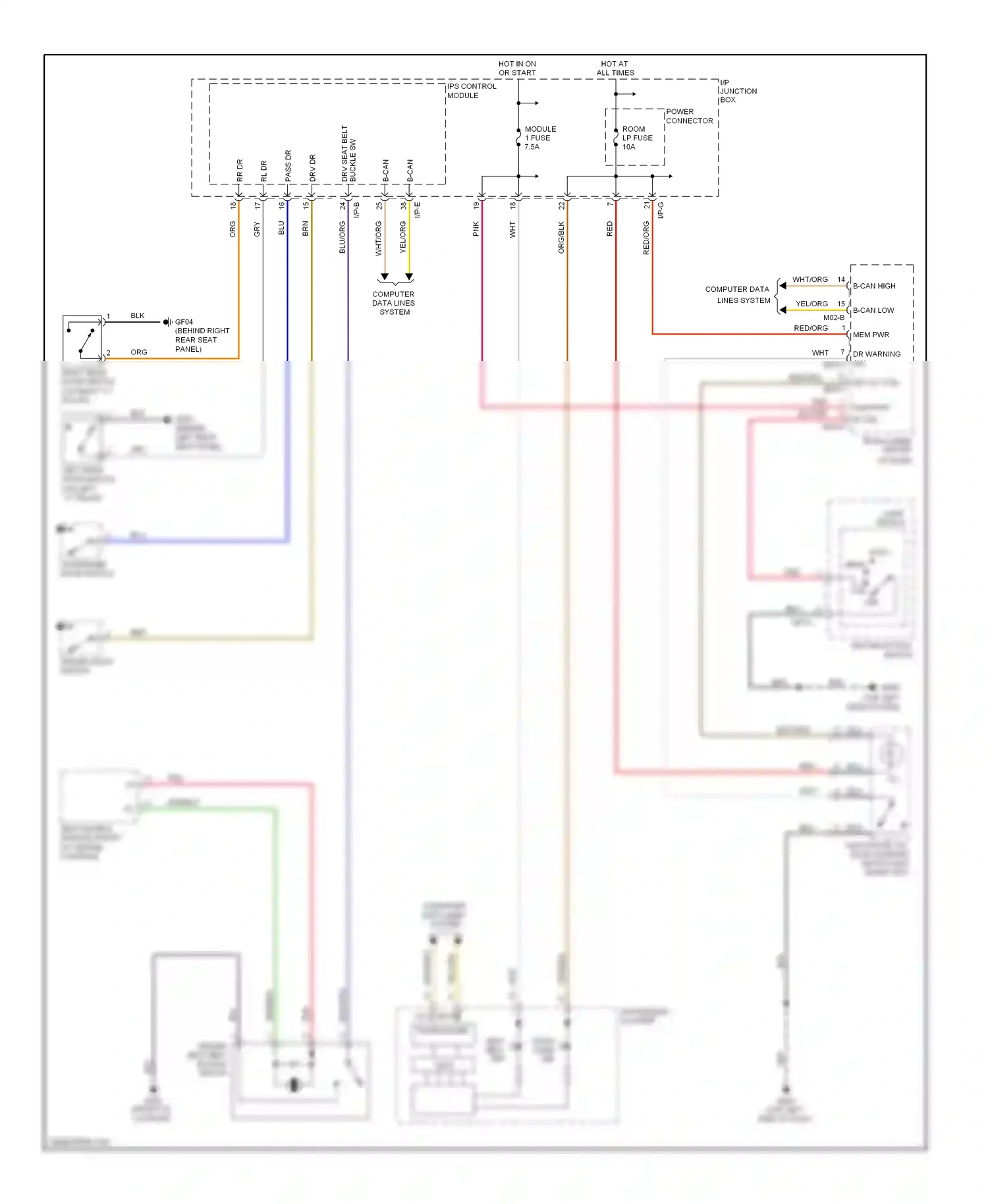 Kia Optima III (2010-2013) wht/org wiring diagram  (51 of 52)