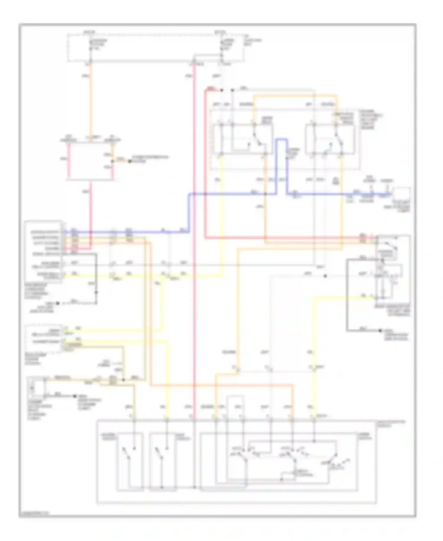 Wiring diagram wiper relay for Kia Optima III (2010-2013) (2 of 4)