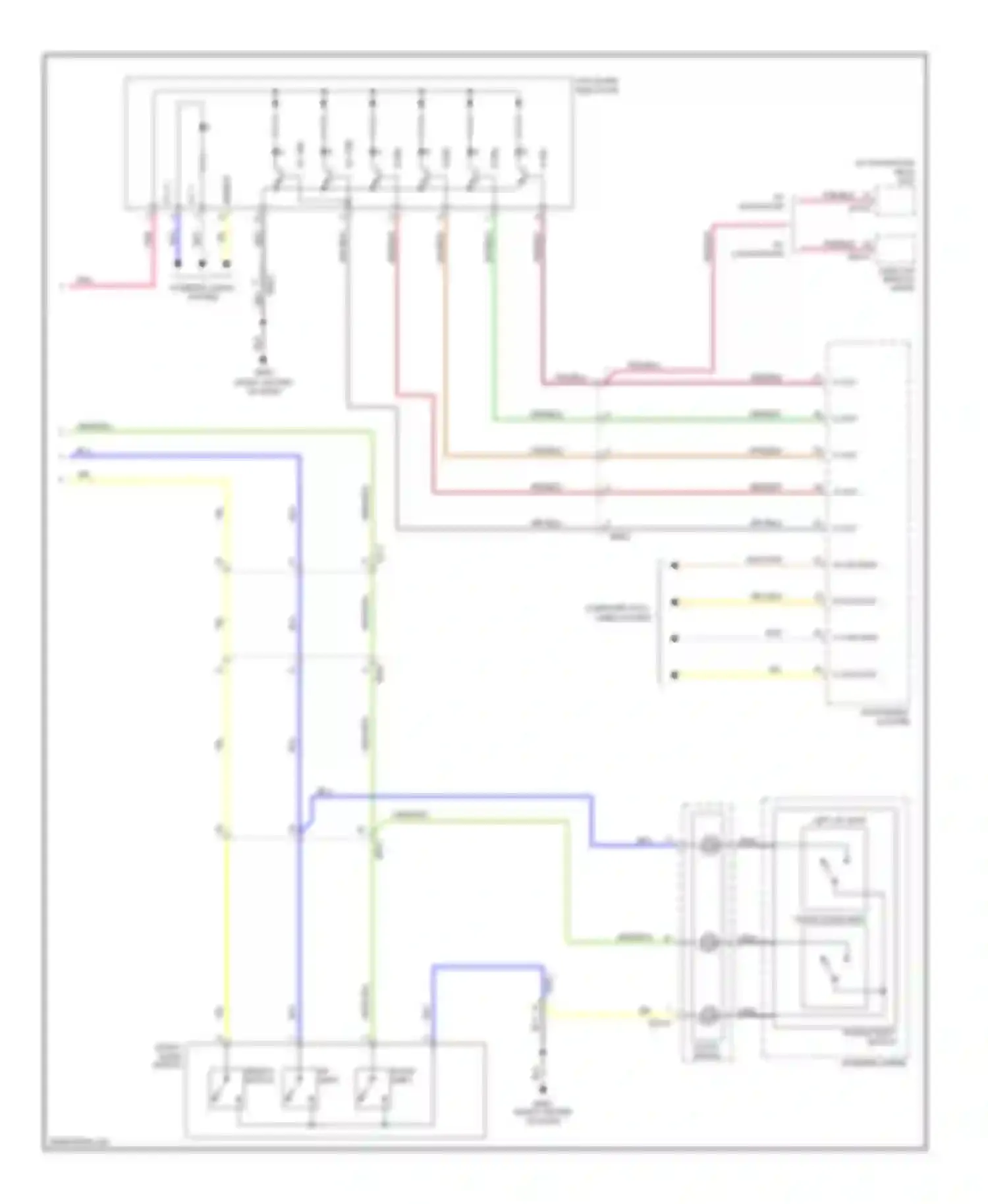 Wiring diagram w/o navigation for Kia Optima III (2010-2013) (1 of 5)