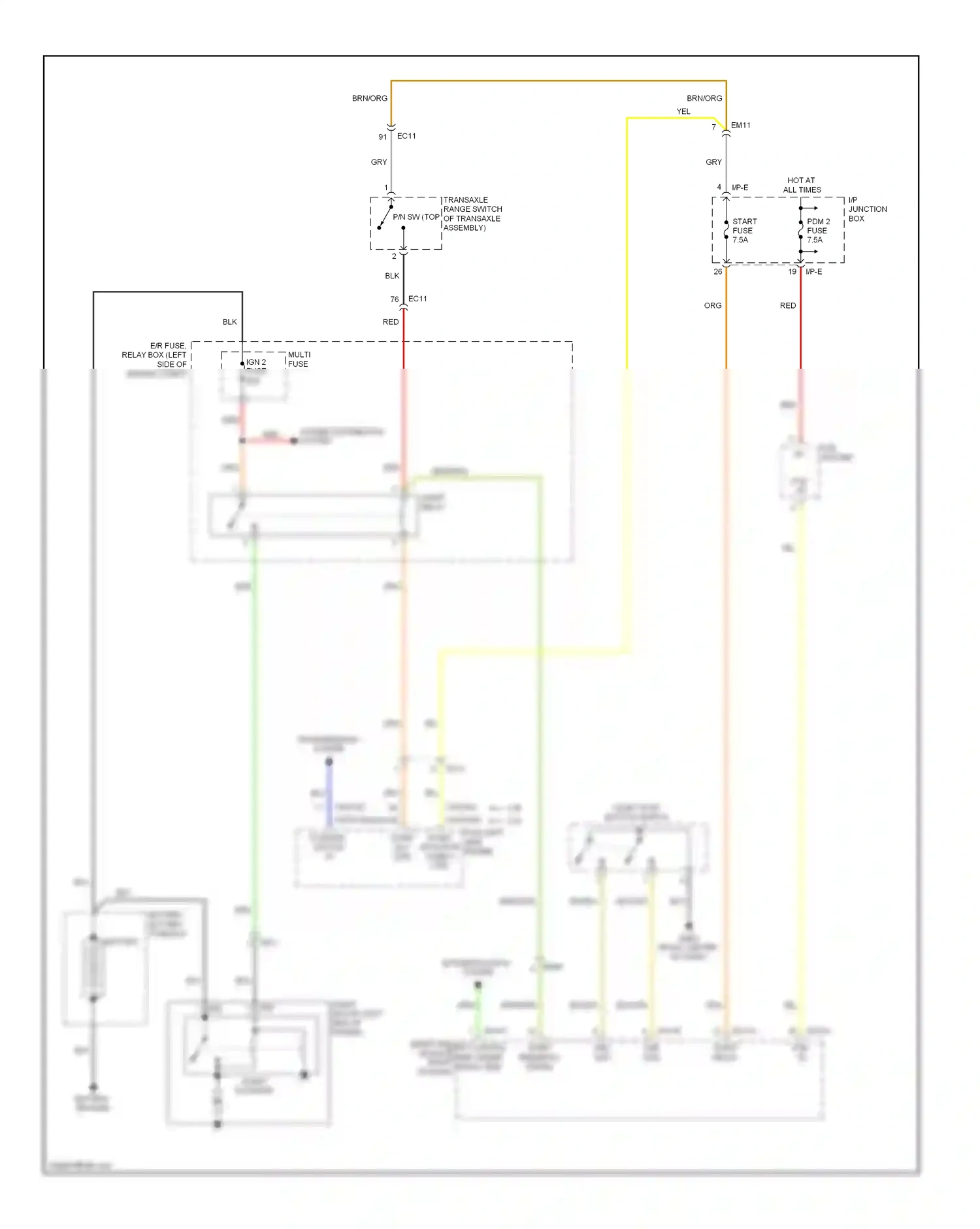 Kia Optima III (2010-2013) yel wiring diagram  (110 of 126)