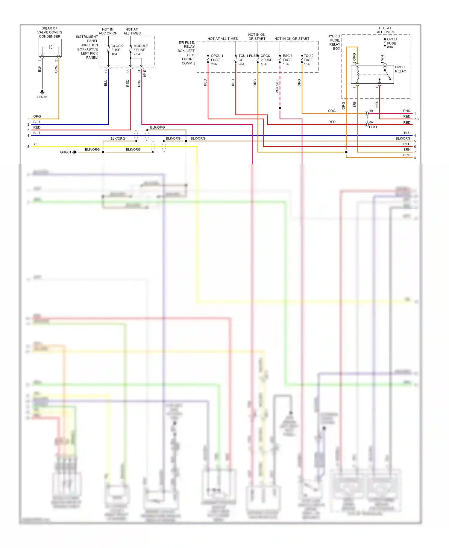 Kia Optima III (2010-2013) yel wiring diagram  (58 of 126)