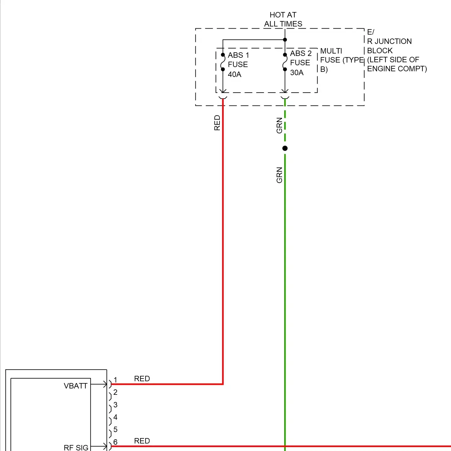 demo - Anti-lock brakes circuit, except hybrid w/o epb (1 of 2) Anti-lock brakes circuit, except hybrid w/o epb (1 of 2)