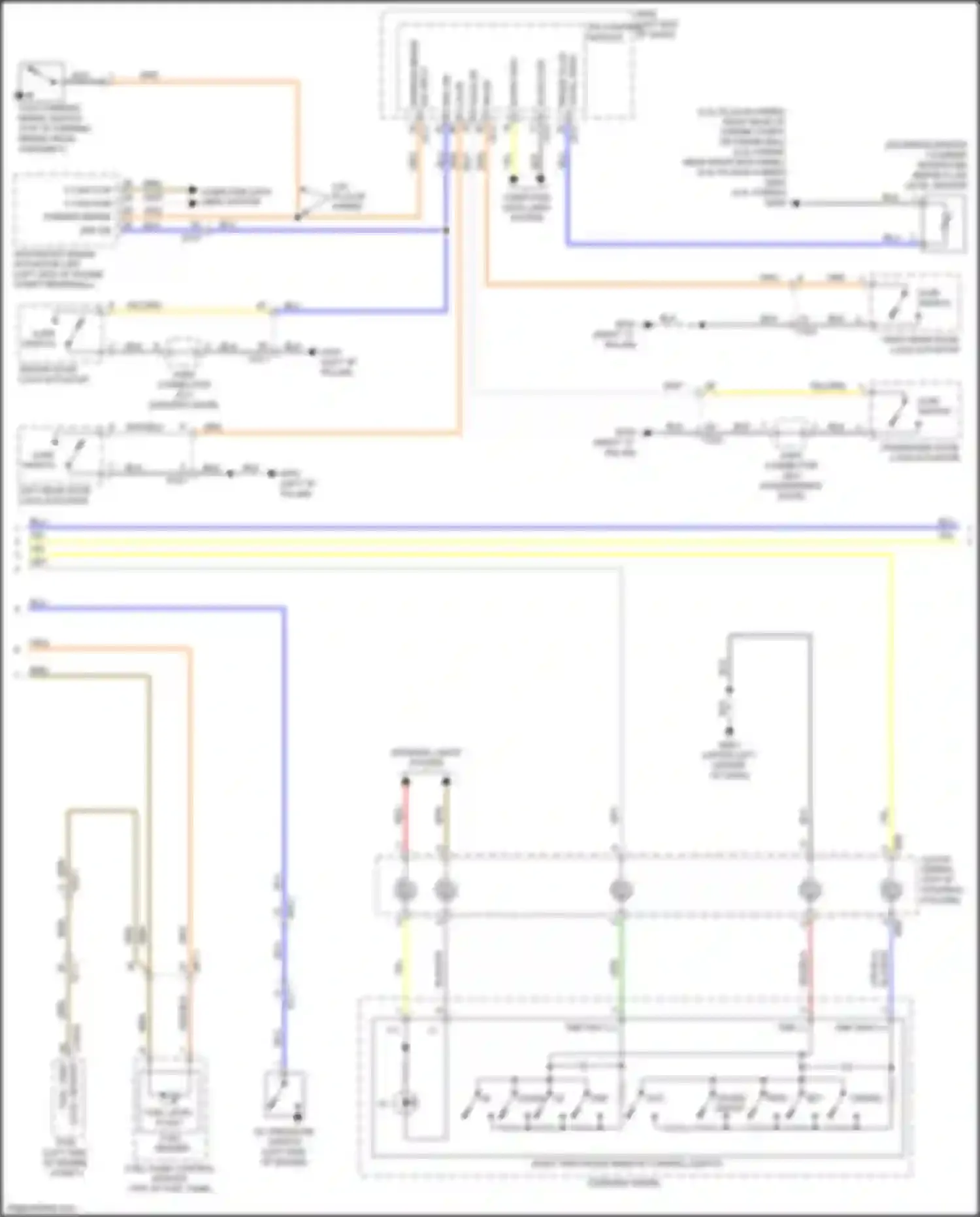 Car Wiring Diagrams for Optima Kia IV facelift (2018-2020): Instrument cluster circuit, hybrid (2 of 3)