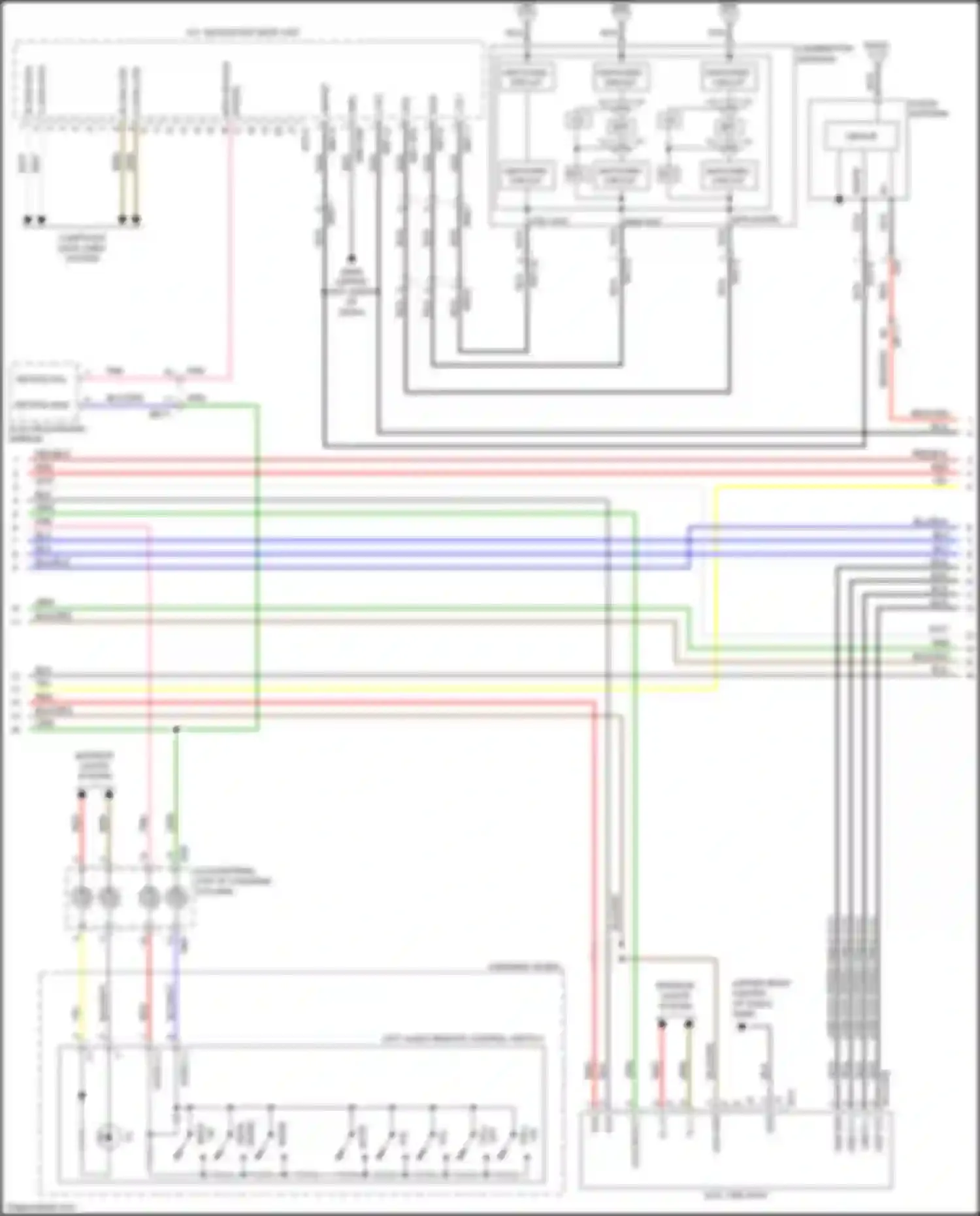 Optima Kia IV facelift (2018-2020): Navigation circuit, except hybrid & plug-in hybrid version 1.0 w/ amplifier (2 of 4)