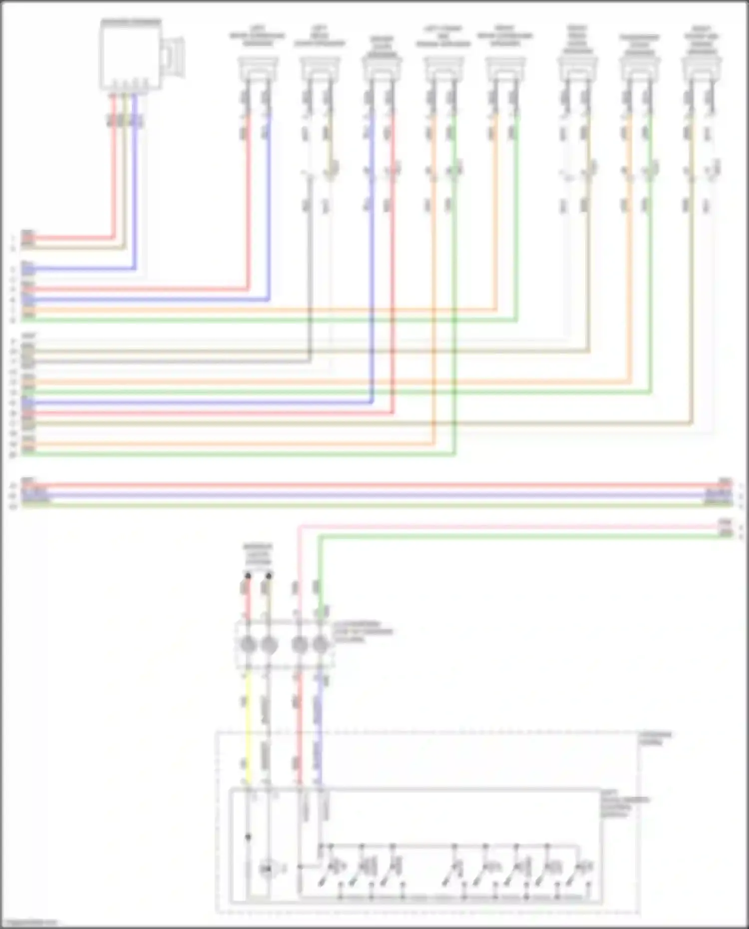 Optima Kia IV facelift (2018-2020): Navigation circuit, except hybrid & plug-in hybrid version 4.0 w/ amplifier (3 of 4)