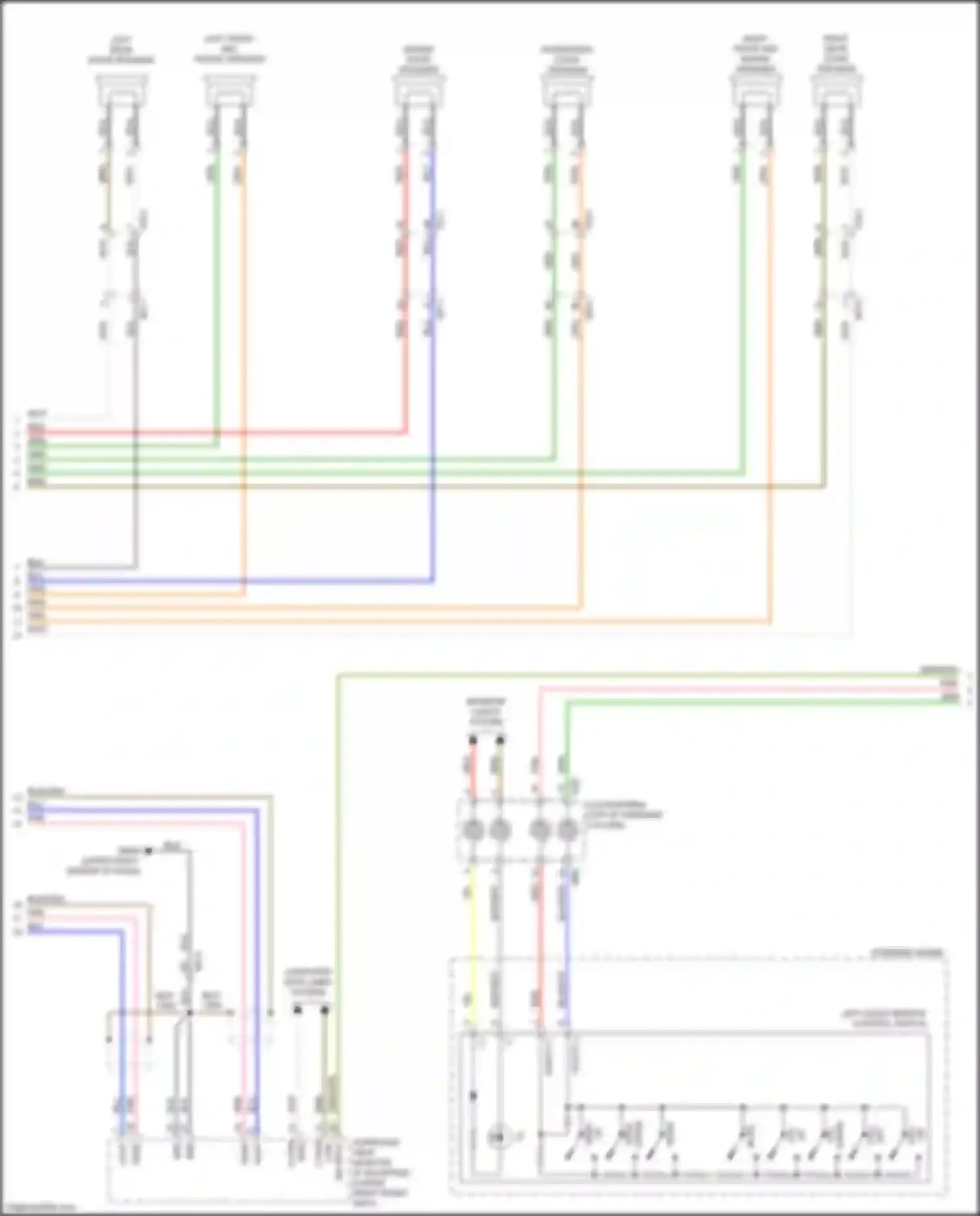 Optima Kia IV facelift (2018-2020): Navigation circuit, except hybrid & plug-in hybrid version 4.0 w/o amplifier (2 of 3)