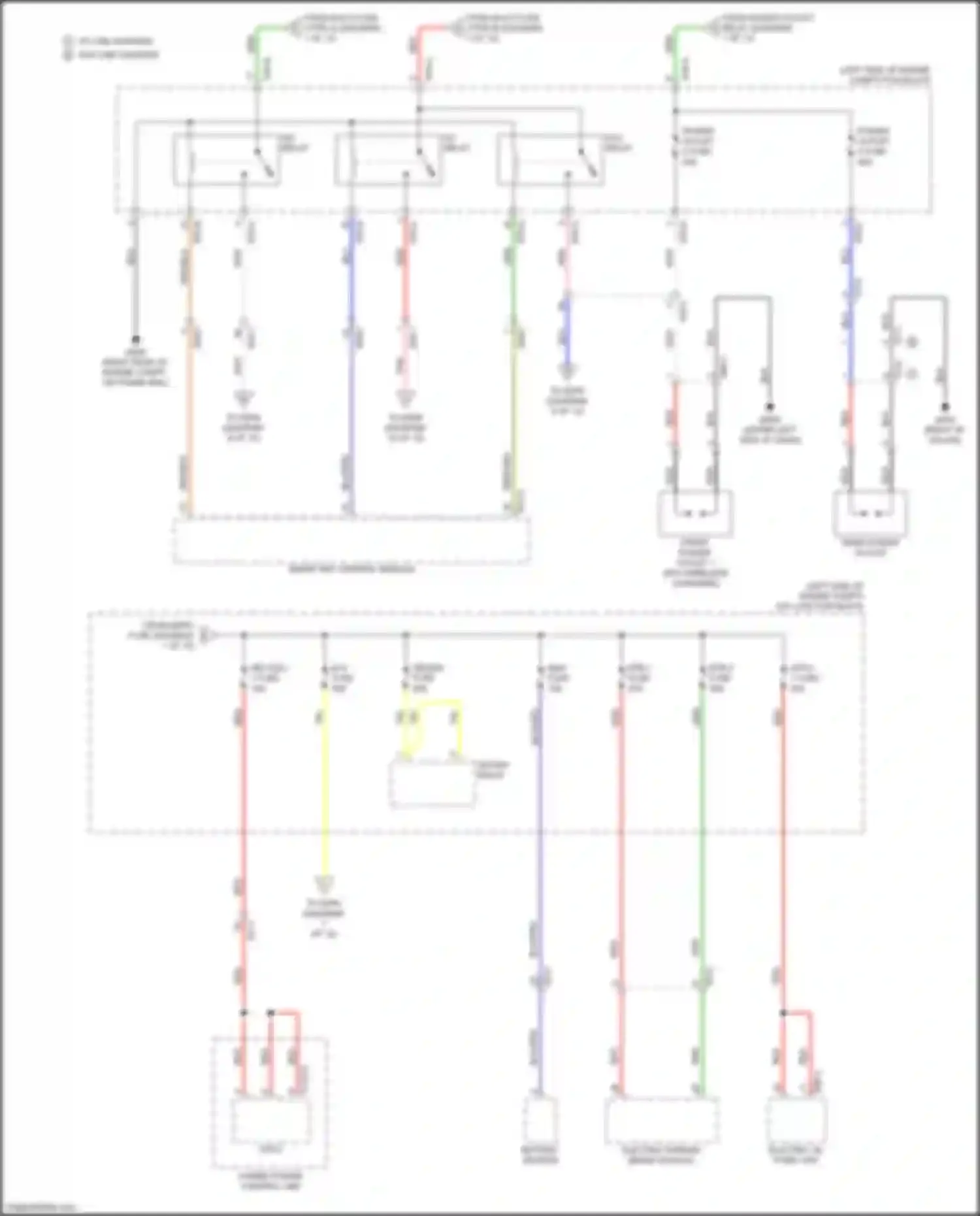 Car Wiring Diagrams for Optima Kia IV facelift (2018-2020): 2.0l hybrid, power distribution circuit (2 of 12)