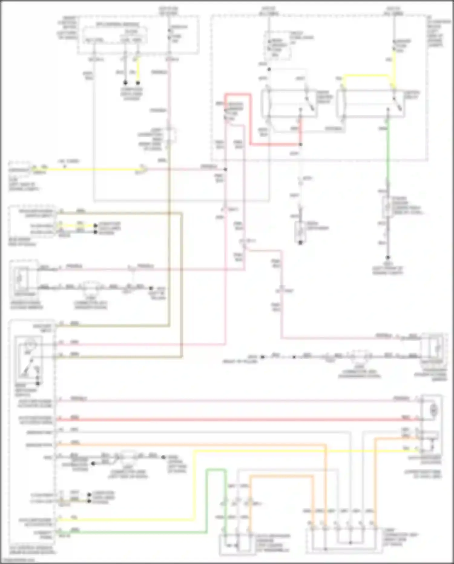 Wiring diagram auto defogger actuator for Kia Optima IV facelift (2018-2020) (2 of 3)