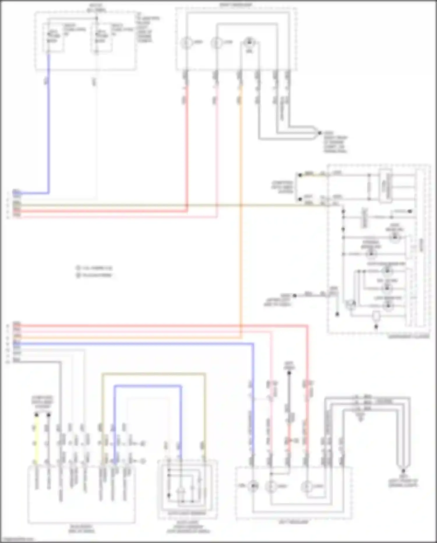 Wiring diagram auto light sens for Kia Optima IV facelift (2018-2020) (1 of 2)