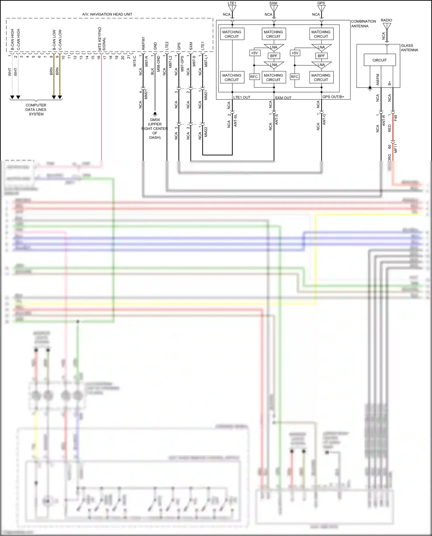 Kia Optima IV facelift (2018-2020) aux, usb jack wiring diagram  (1 of 27)