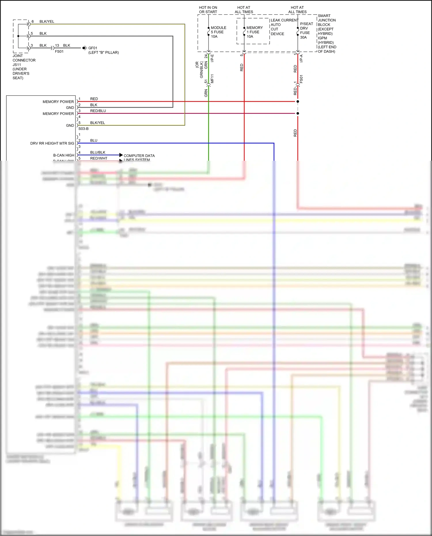 Kia Optima IV facelift (2018-2020) b-can low wiring diagram  (49 of 68)