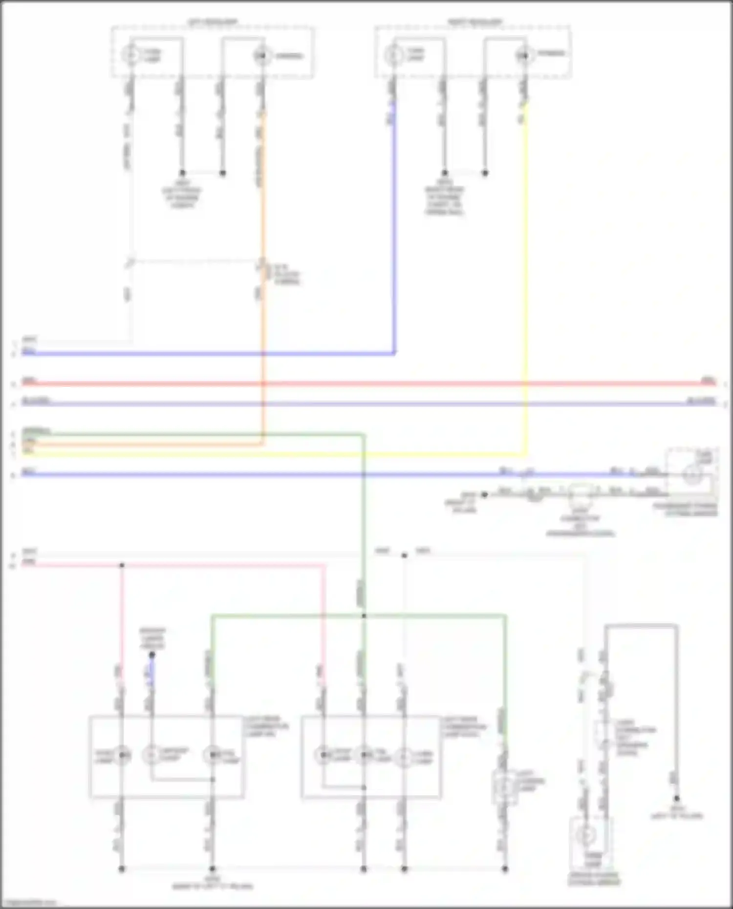 Wiring diagram backup lamps circuit for Kia Optima IV facelift (2018-2020) (4 of 4)