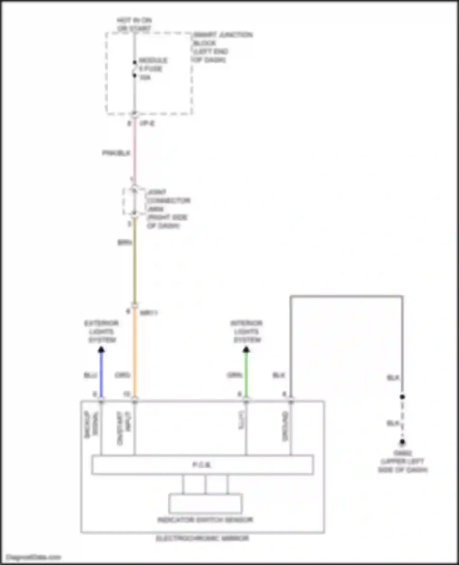 Wiring diagram blk for Kia Optima IV facelift (2018-2020) (85 of 337)