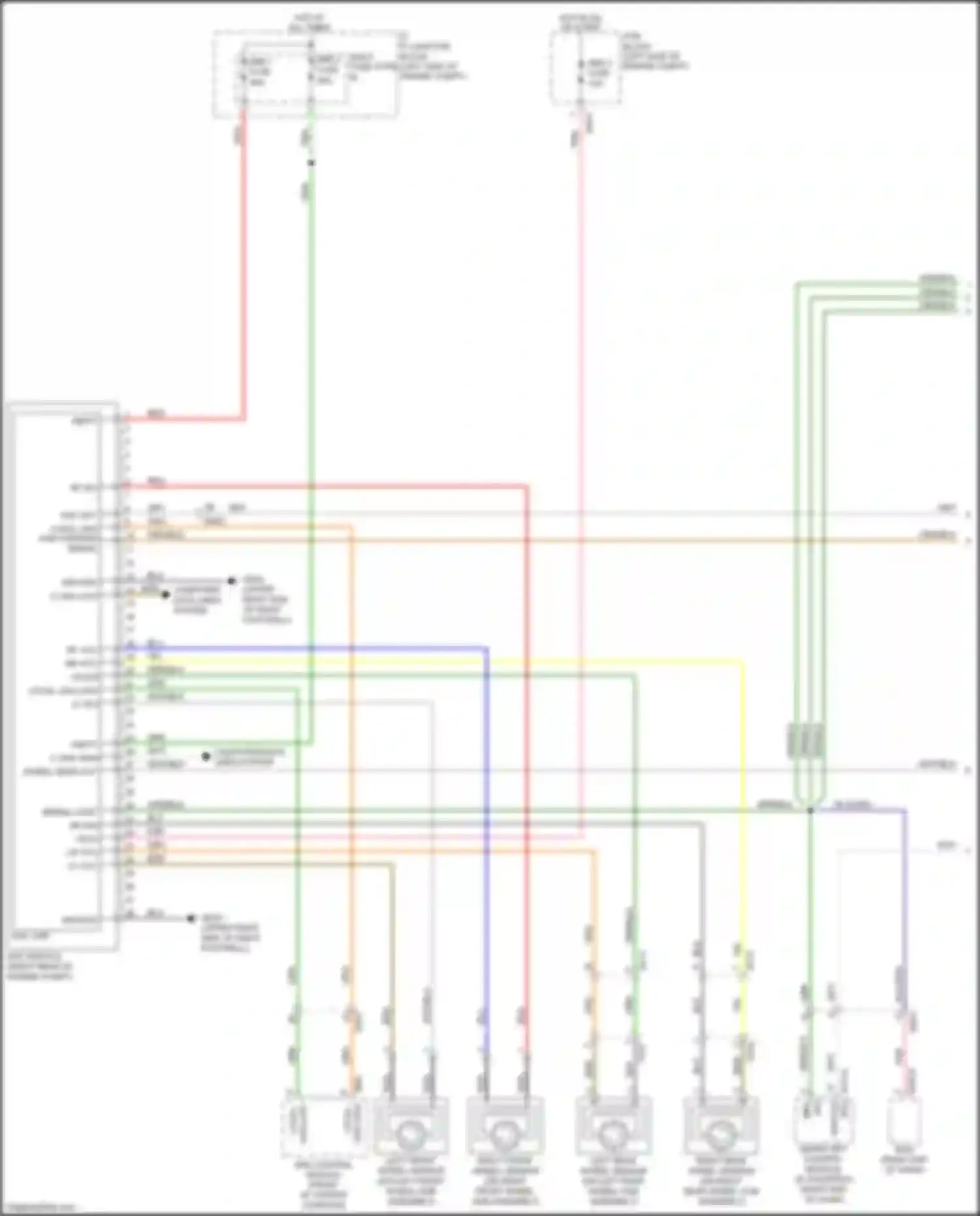 Wiring diagram blu/org for Kia Optima IV facelift (2018-2020) (1 of 109)