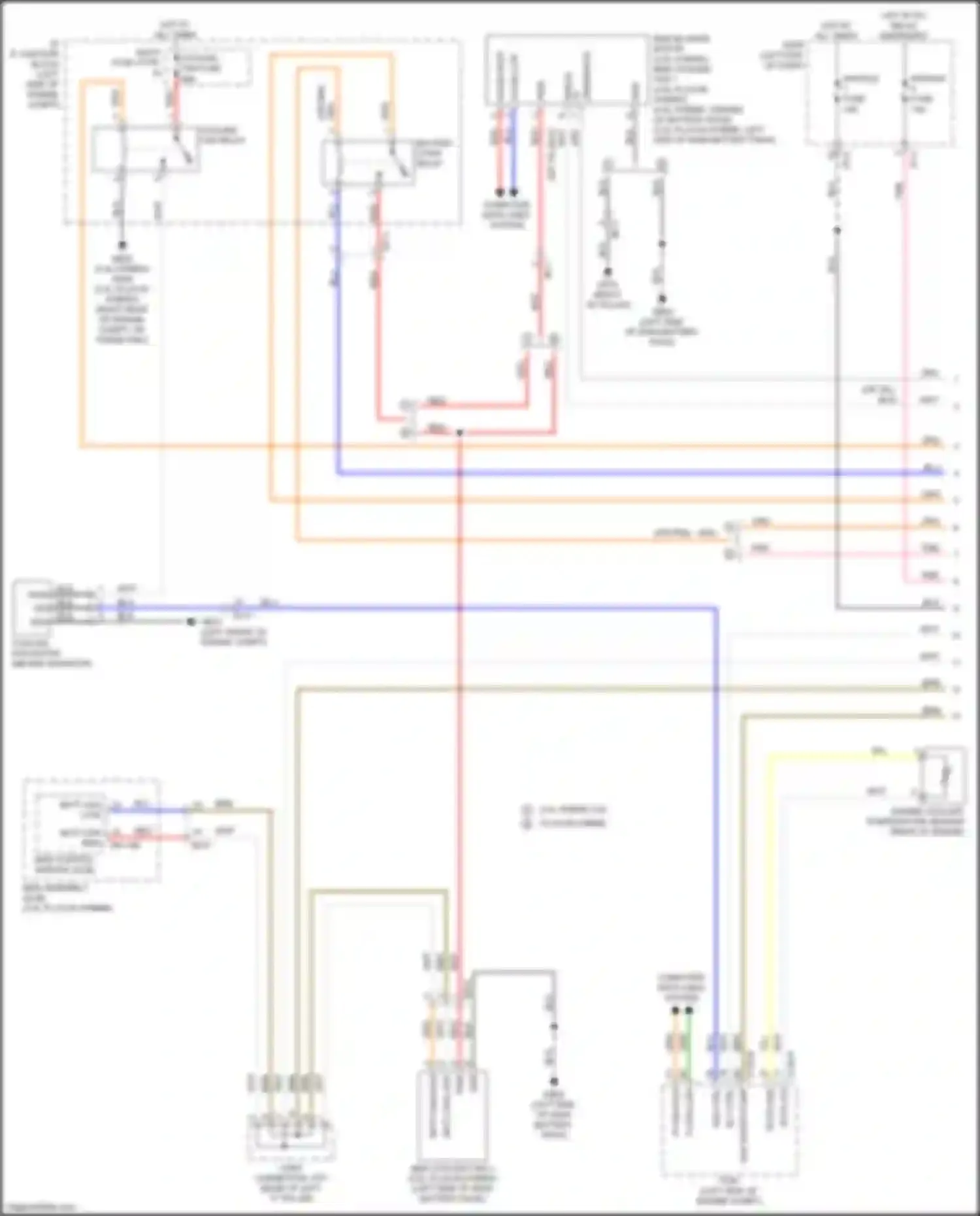 Wiring diagram bms cooling fan 1 for Kia Optima IV facelift (2018-2020) (3 of 3)