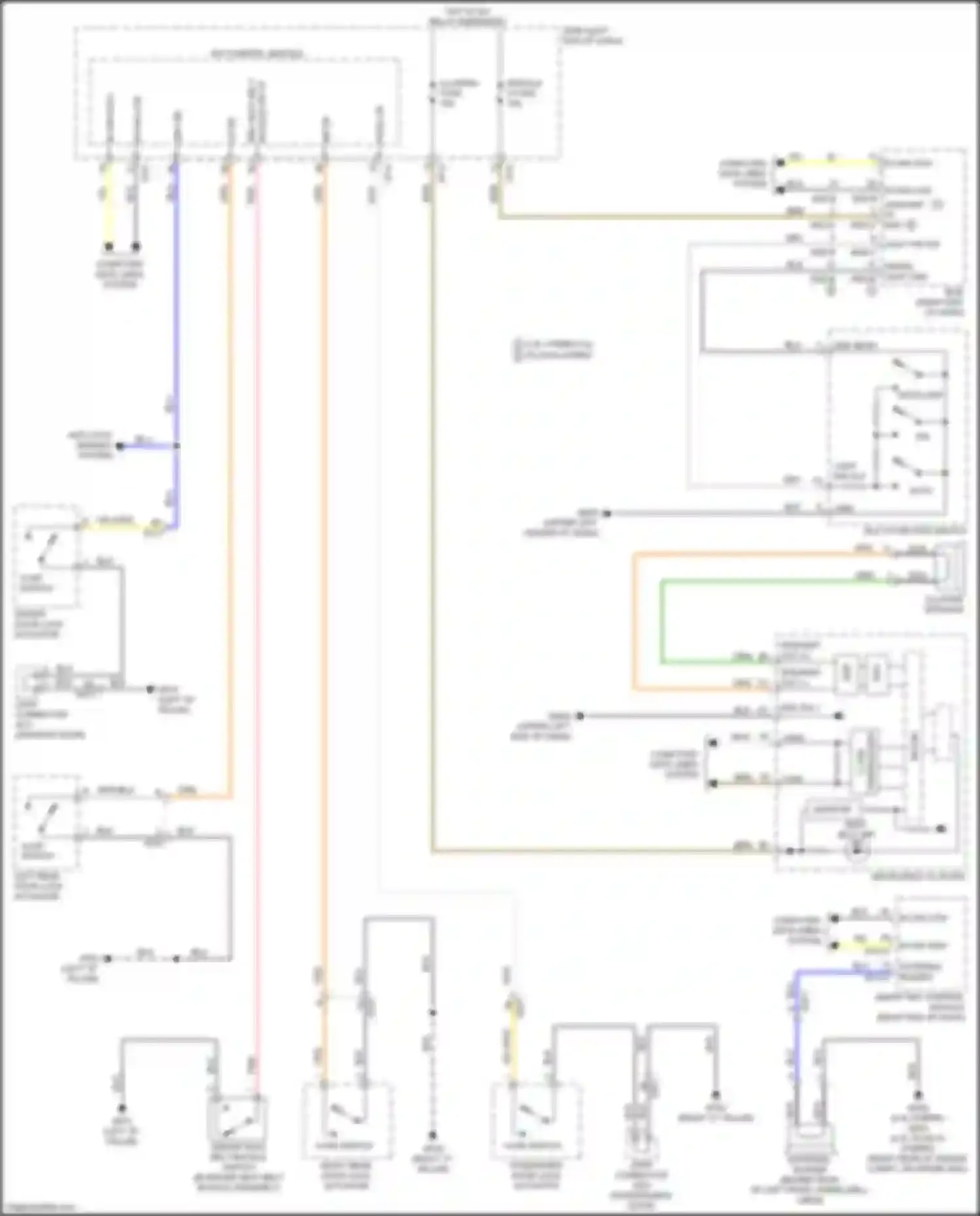 Wiring diagram cluster fuse for Kia Optima IV facelift (2018-2020) (34 of 52)
