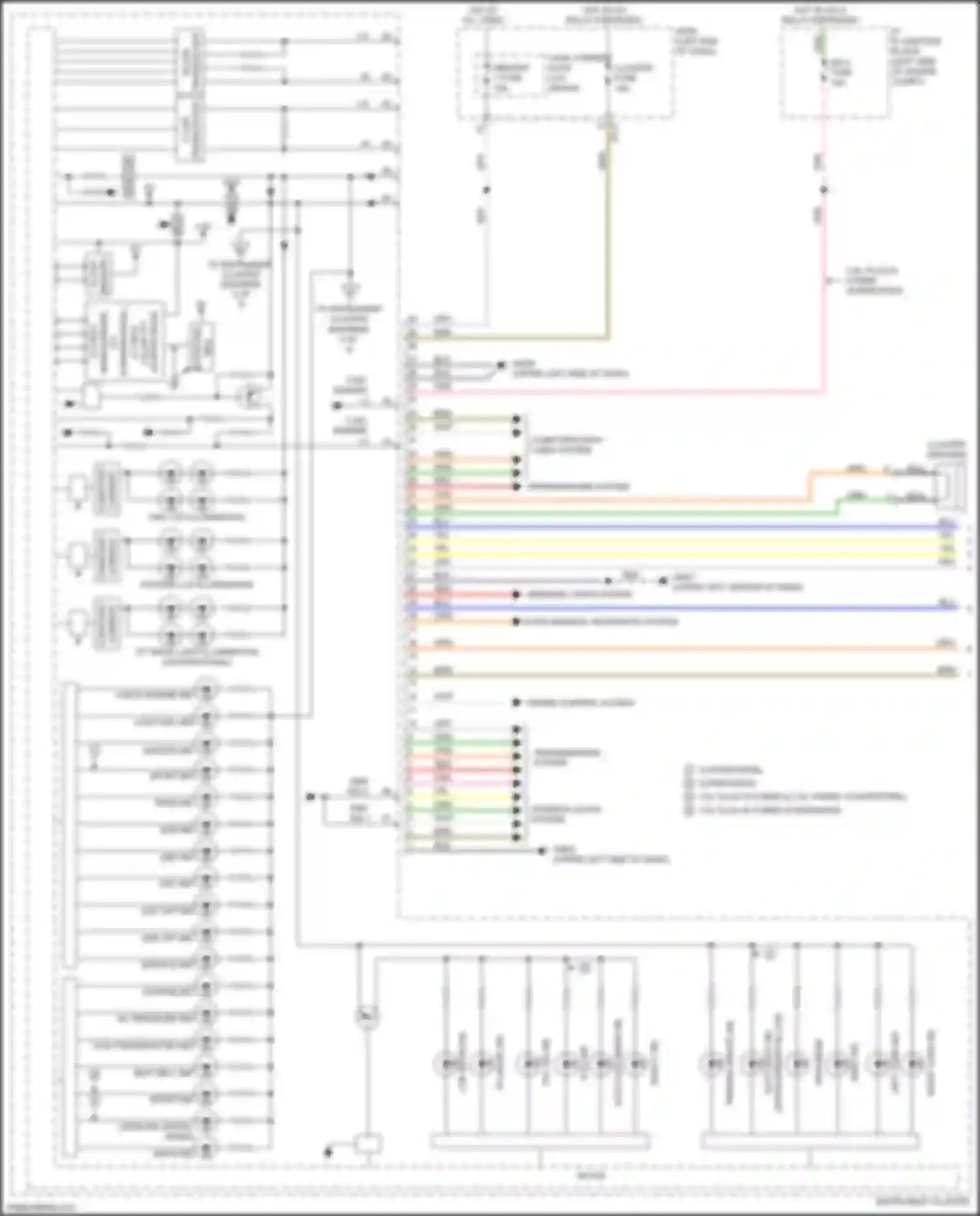Wiring diagram cluster speaker for Kia Optima IV facelift (2018-2020) (4 of 5)