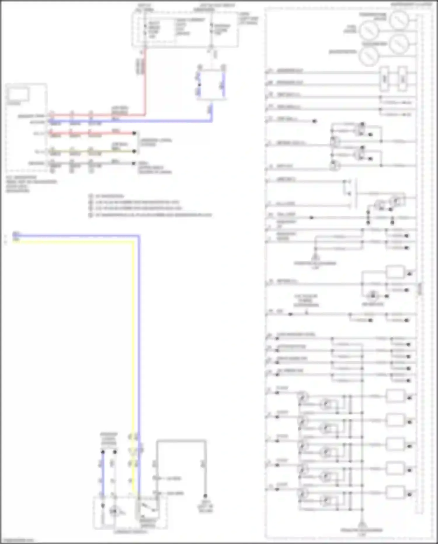 Wiring diagram console switch for Kia Optima IV facelift (2018-2020) (7 of 33)