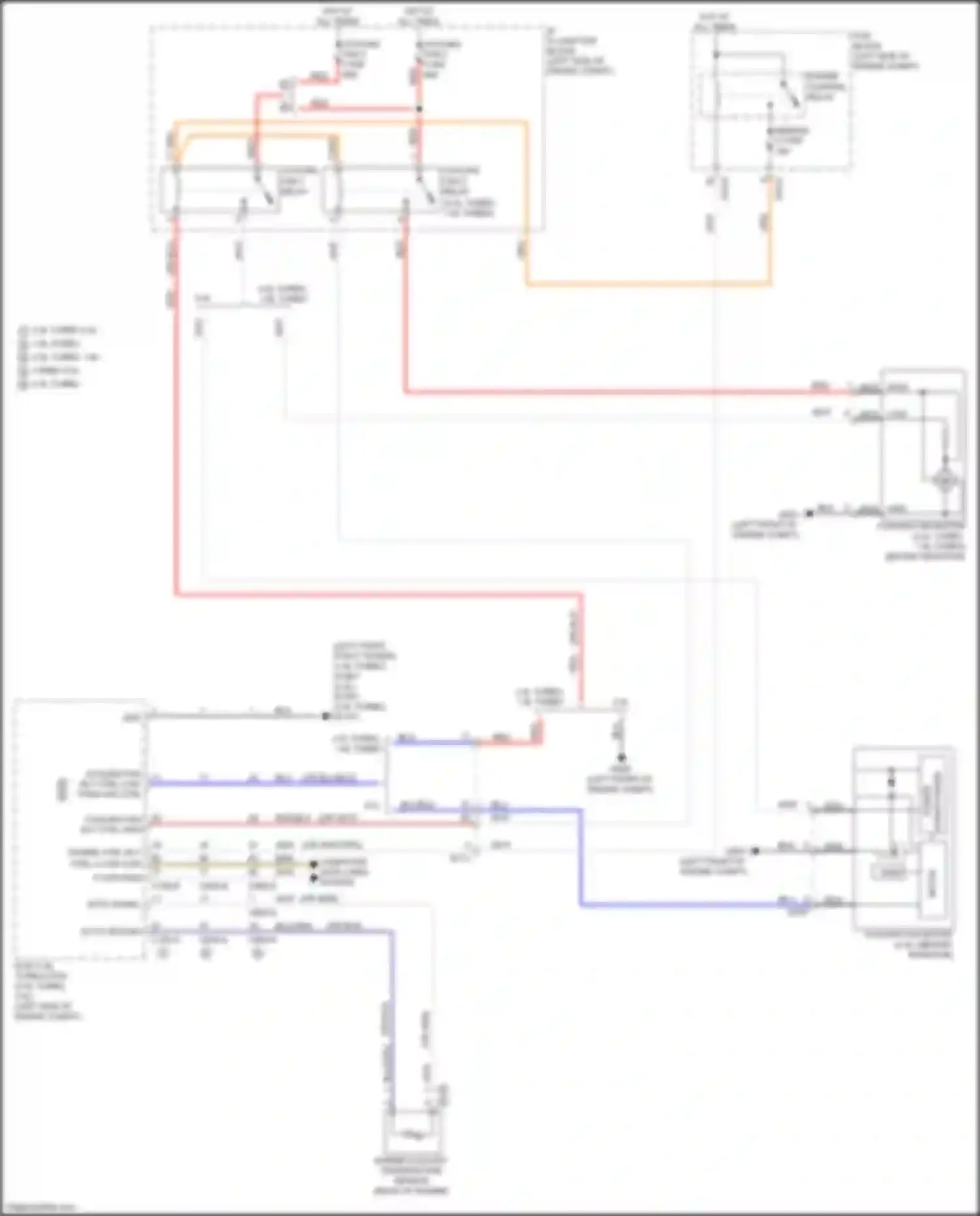 Wiring diagram cooling fan 2 fuse for Kia Optima IV facelift (2018-2020) (5 of 6)