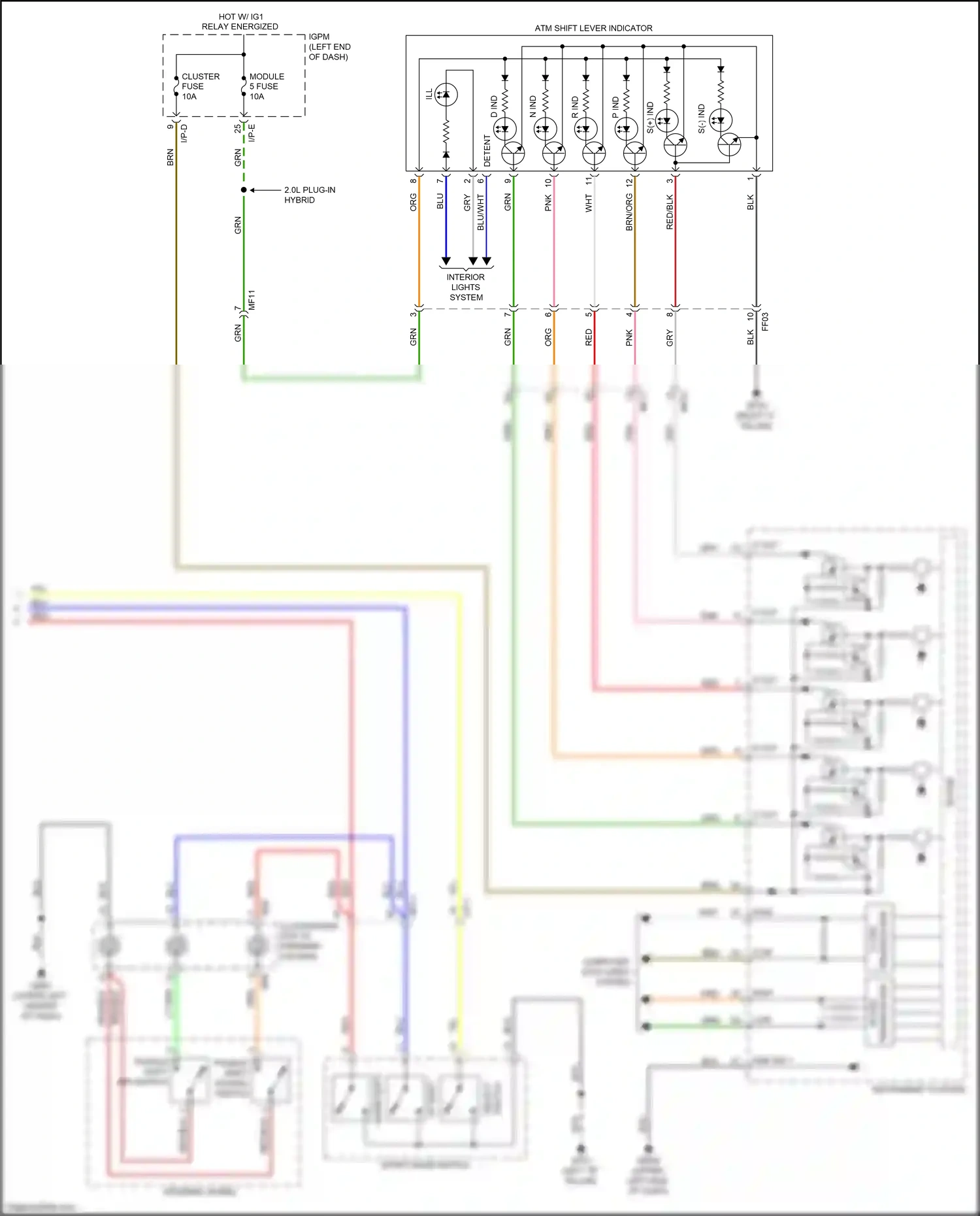 Kia Optima IV facelift (2018-2020) down shift wiring diagram  (2 of 14)