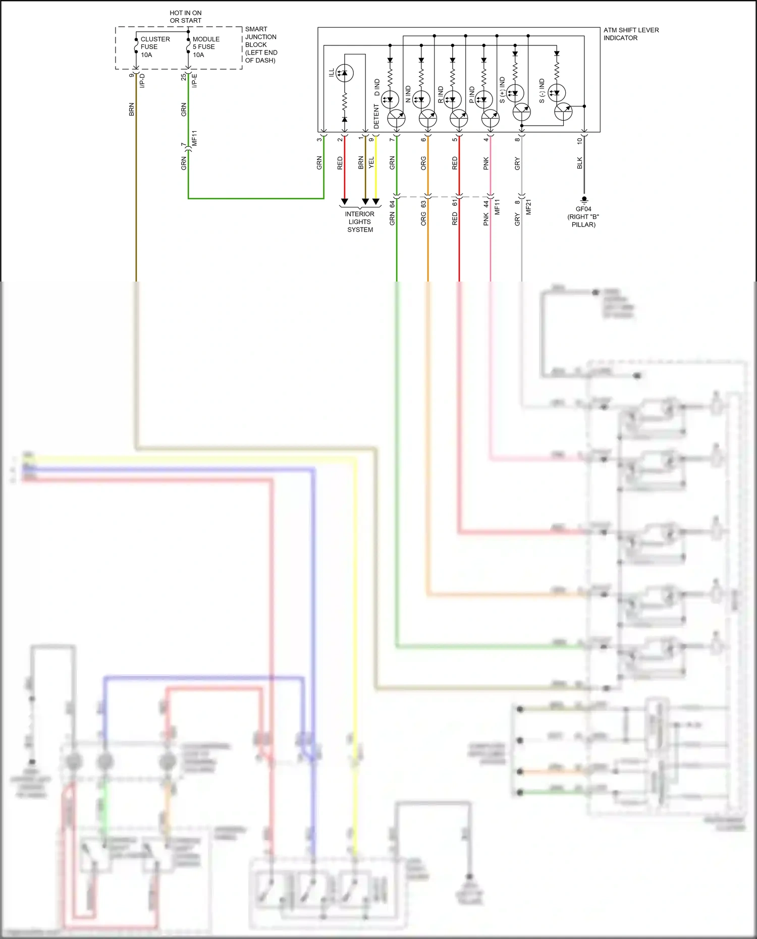 Kia Optima IV facelift (2018-2020) down shift wiring diagram  (12 of 14)