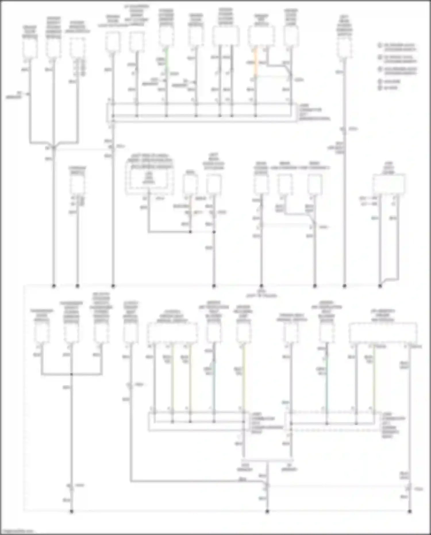 Wiring diagram driver door mood lamp for Kia Optima IV facelift (2018-2020) (1 of 12)