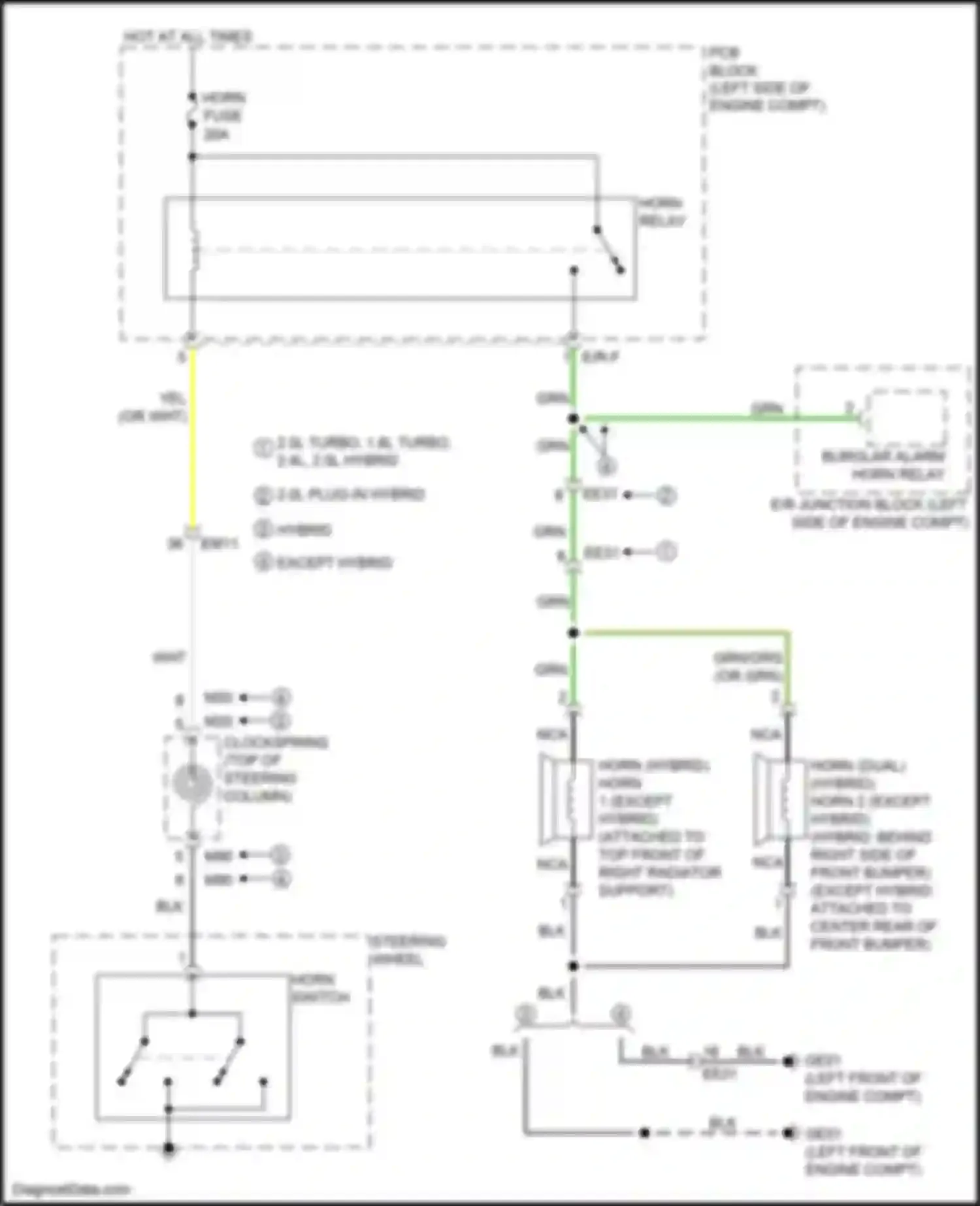 Wiring diagram e/r-f for Kia Optima IV facelift (2018-2020) (14 of 46)
